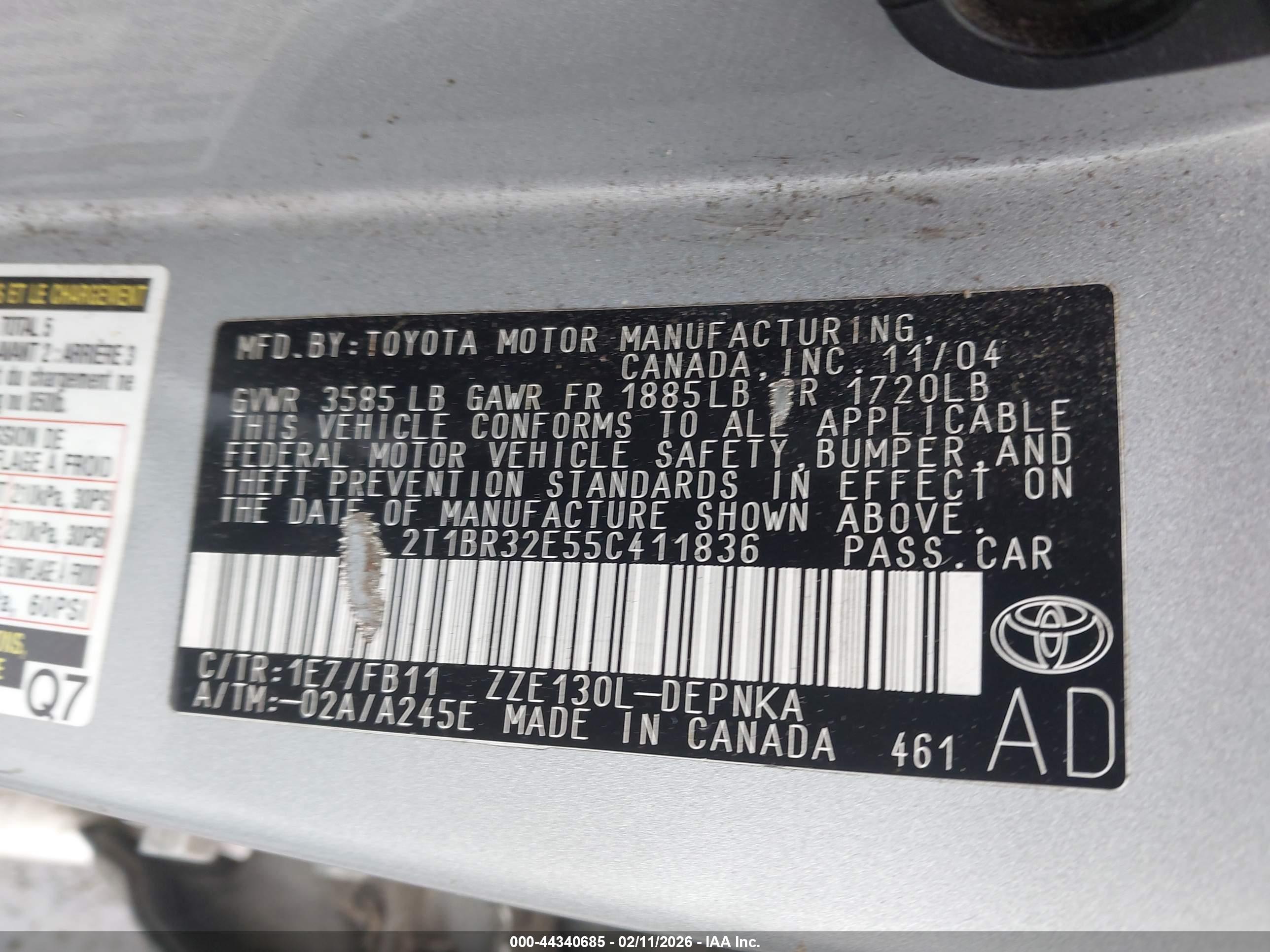 TOYOTA COROLLA image 9
