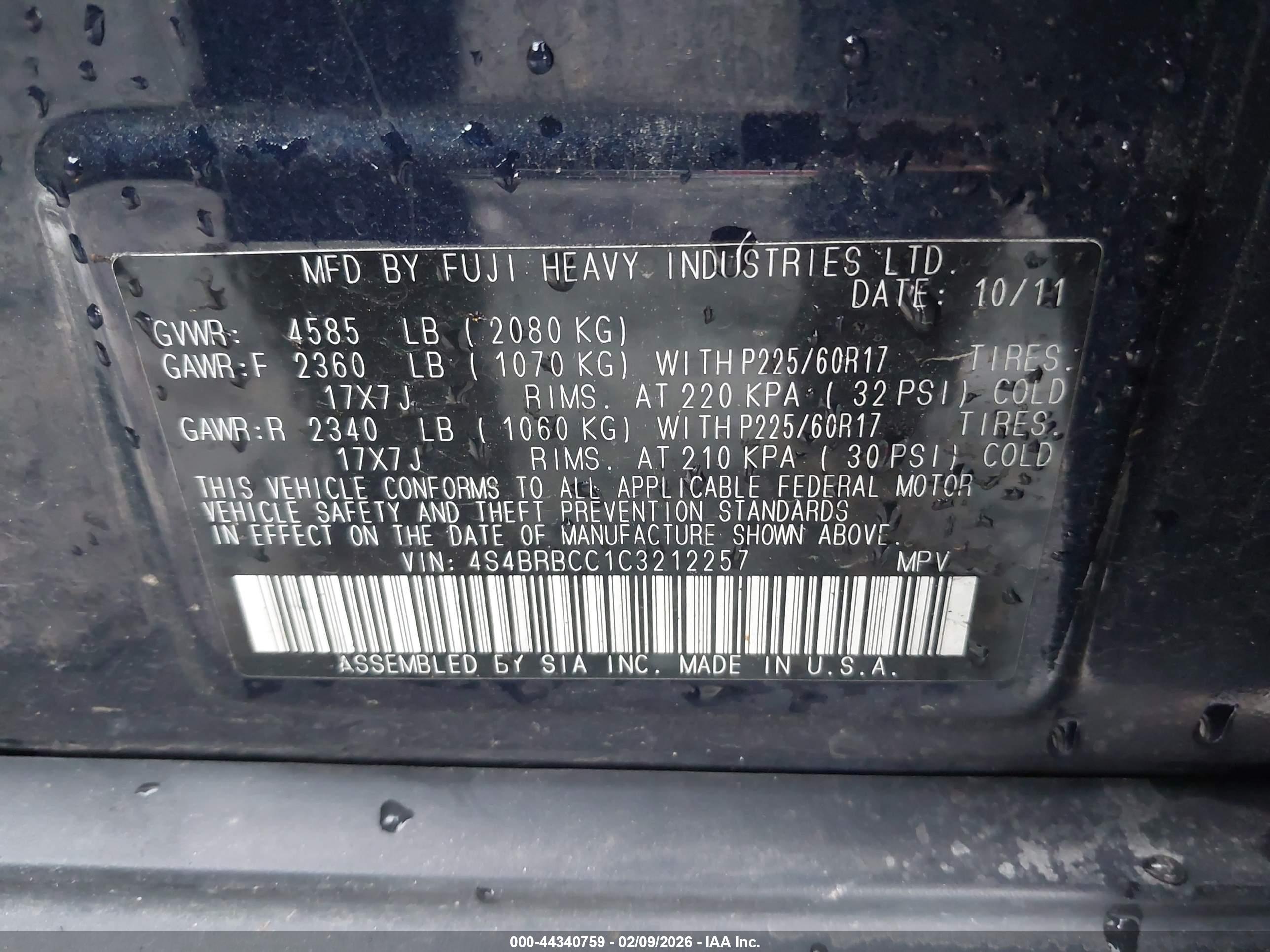 SUBARU OUTBACK image 9
