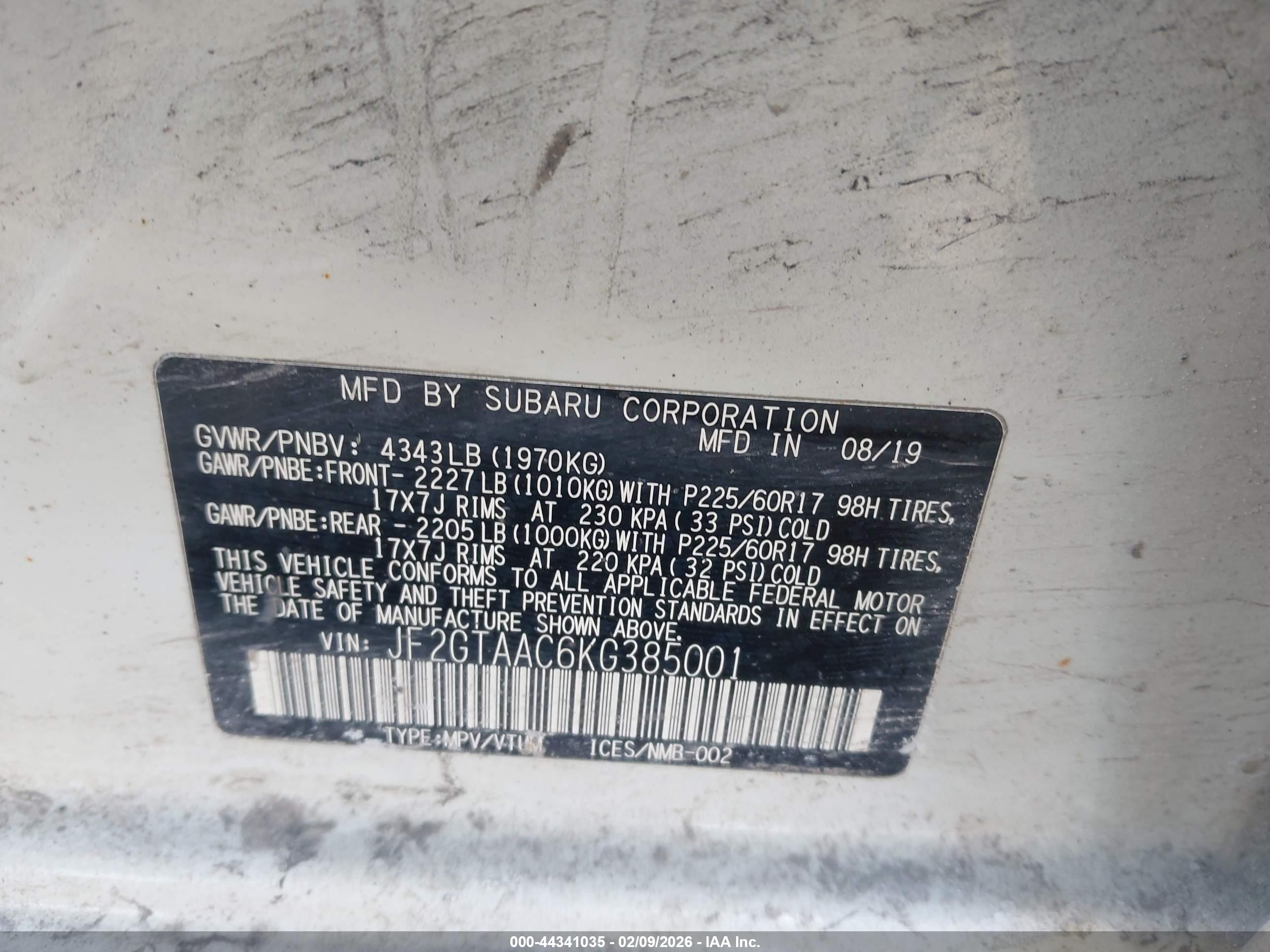 SUBARU CROSSTREK image 9