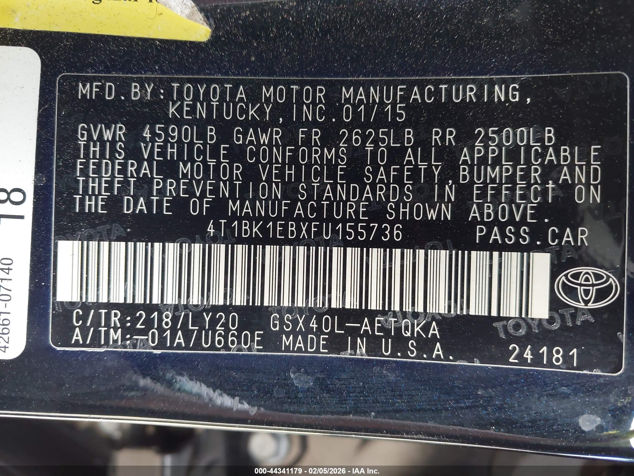 TOYOTA AVALON image 9