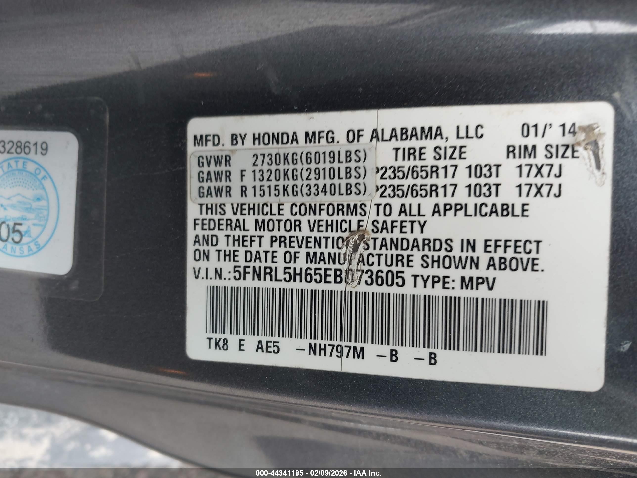 HONDA ODYSSEY image 9