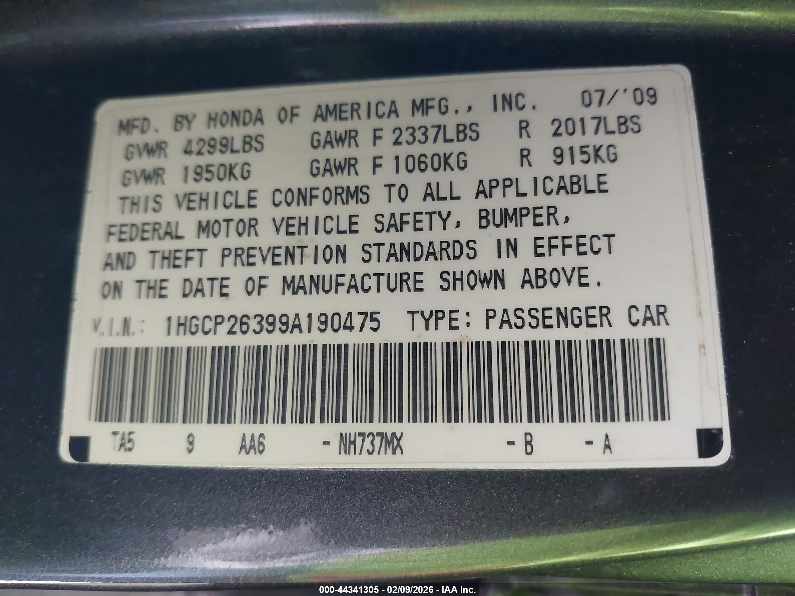 HONDA ACCORD image 9