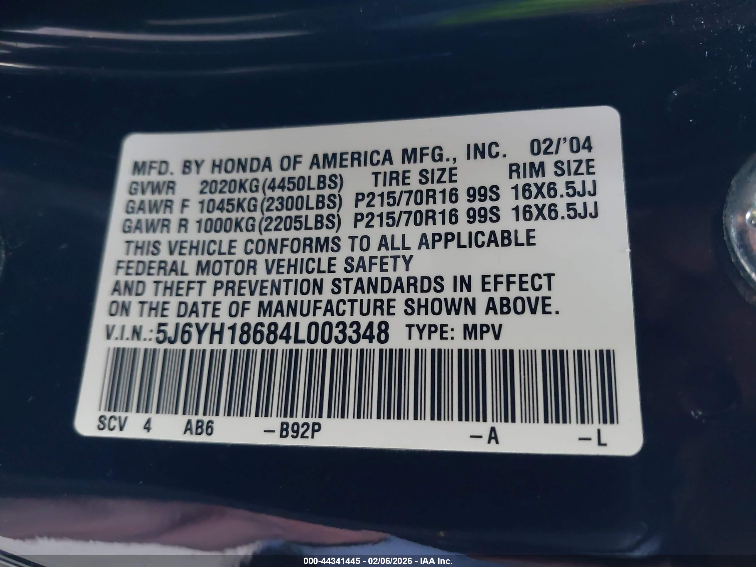 HONDA ELEMENT image 9