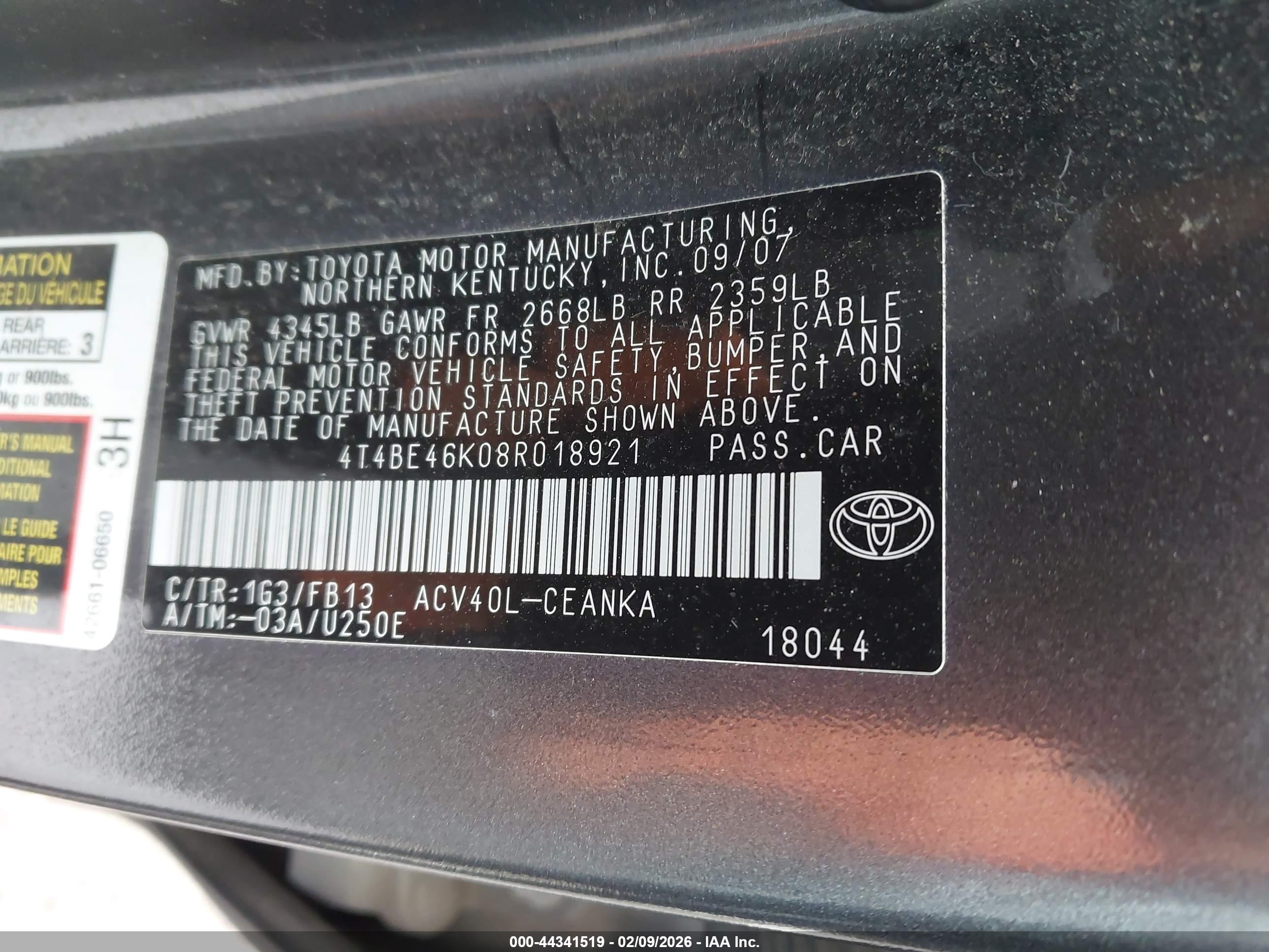 TOYOTA CAMRY image 9