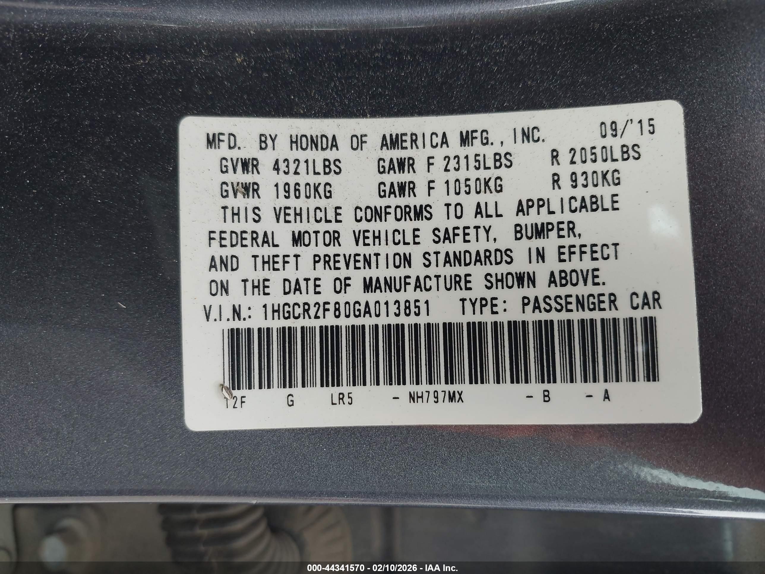 HONDA ACCORD image 9
