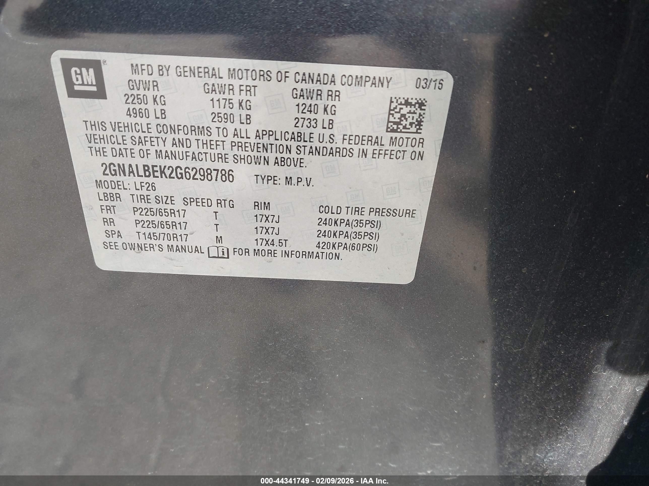 CHEVROLET EQUINOX image 9