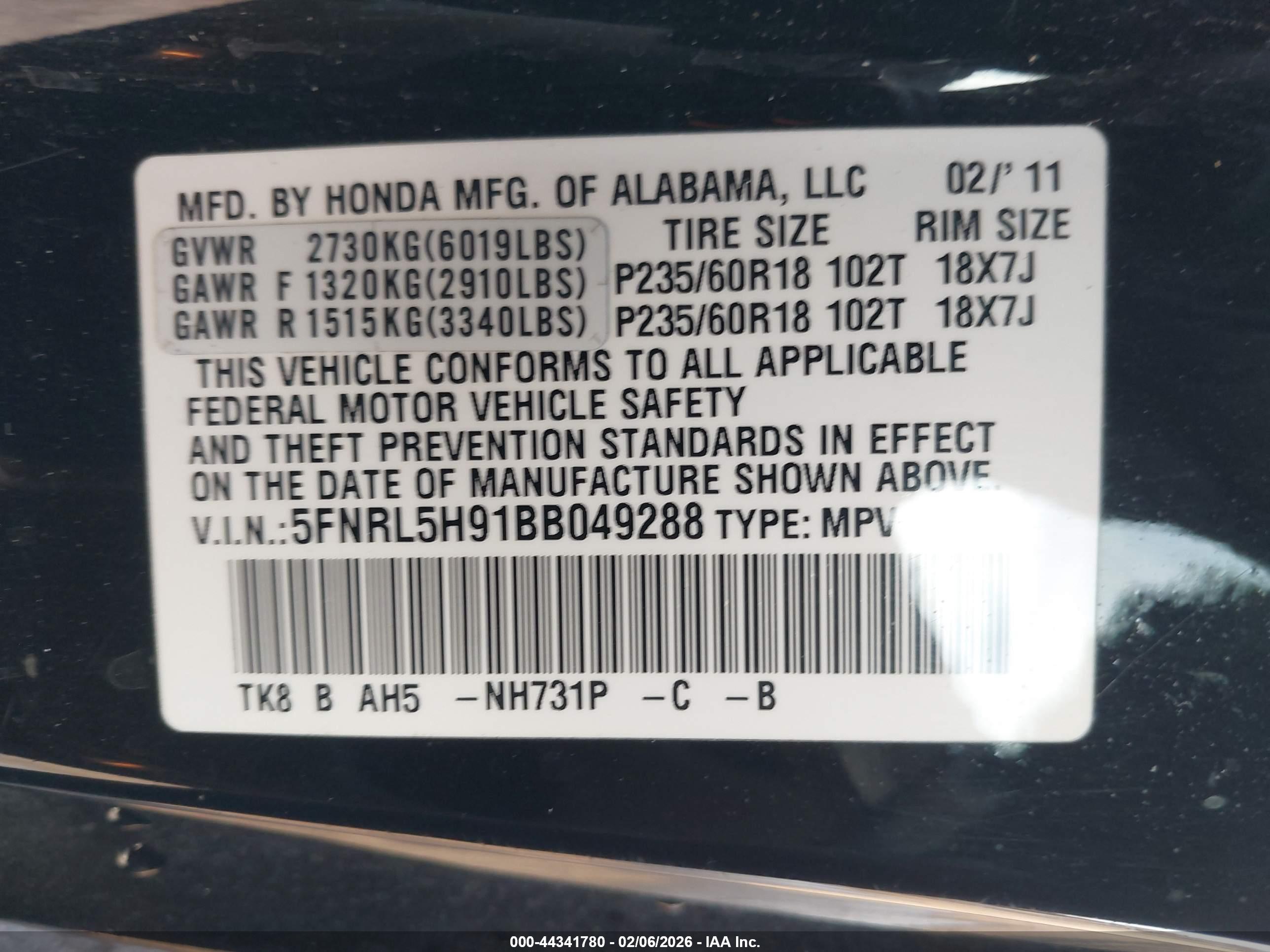 HONDA ODYSSEY image 9