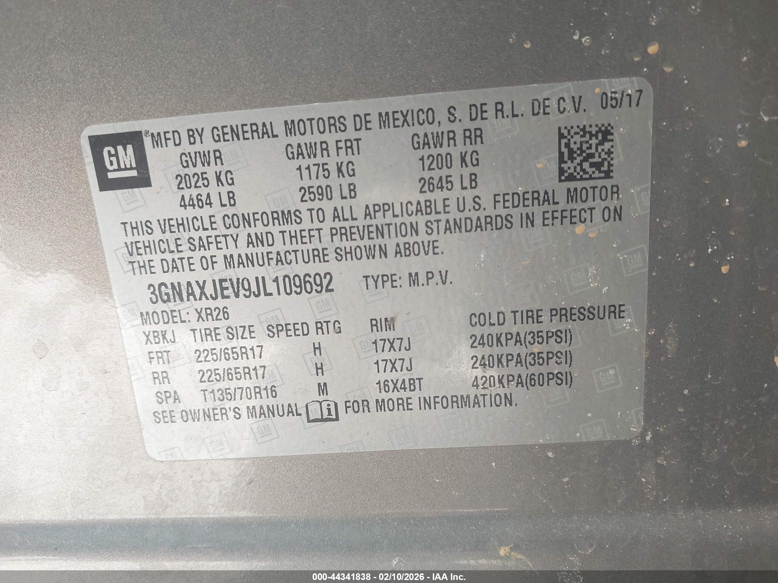 CHEVROLET EQUINOX image 9