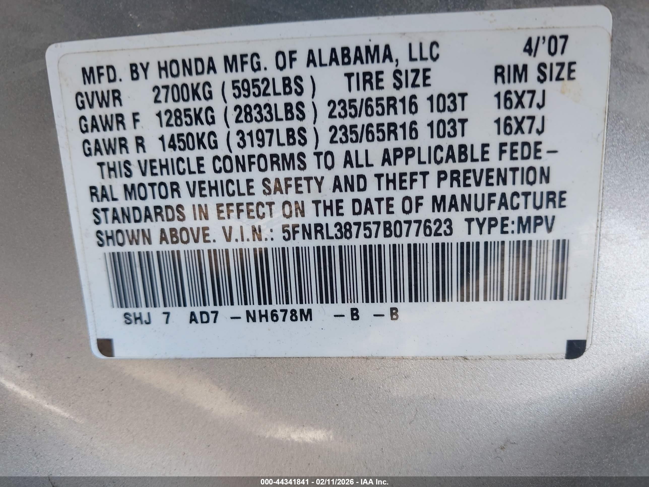 HONDA ODYSSEY image 9