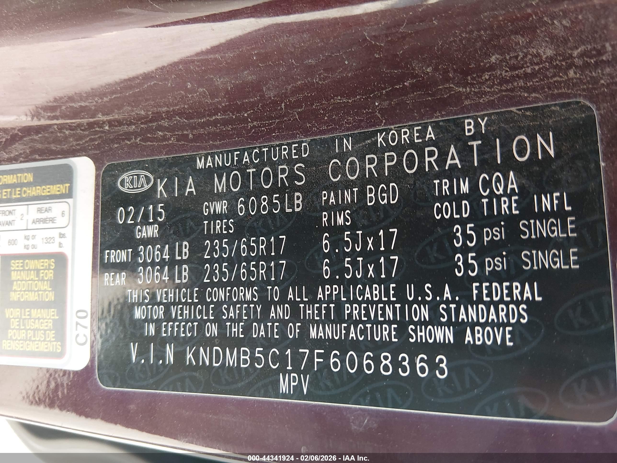 KIA SEDONA image 9