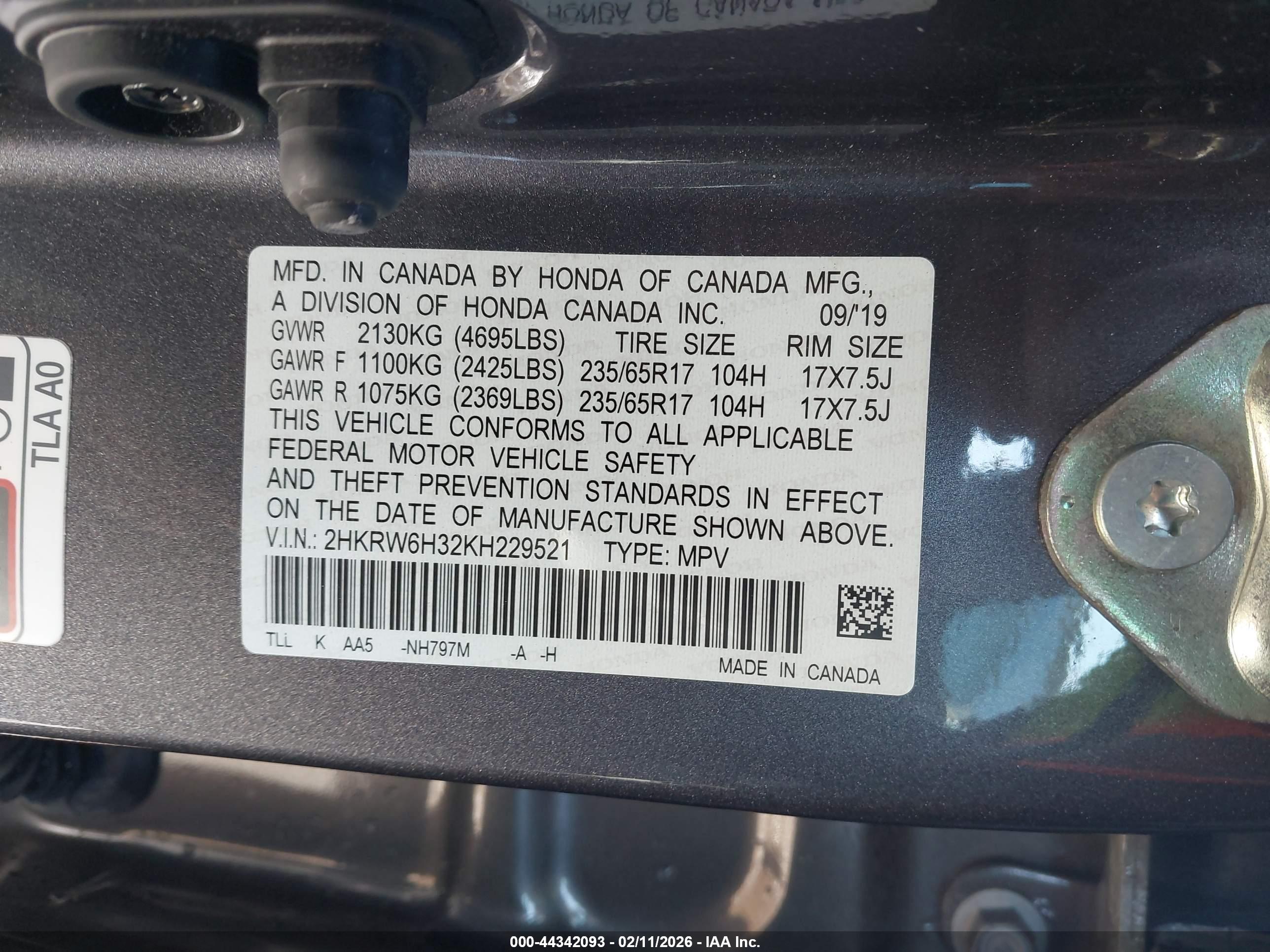 HONDA CR-V image 9