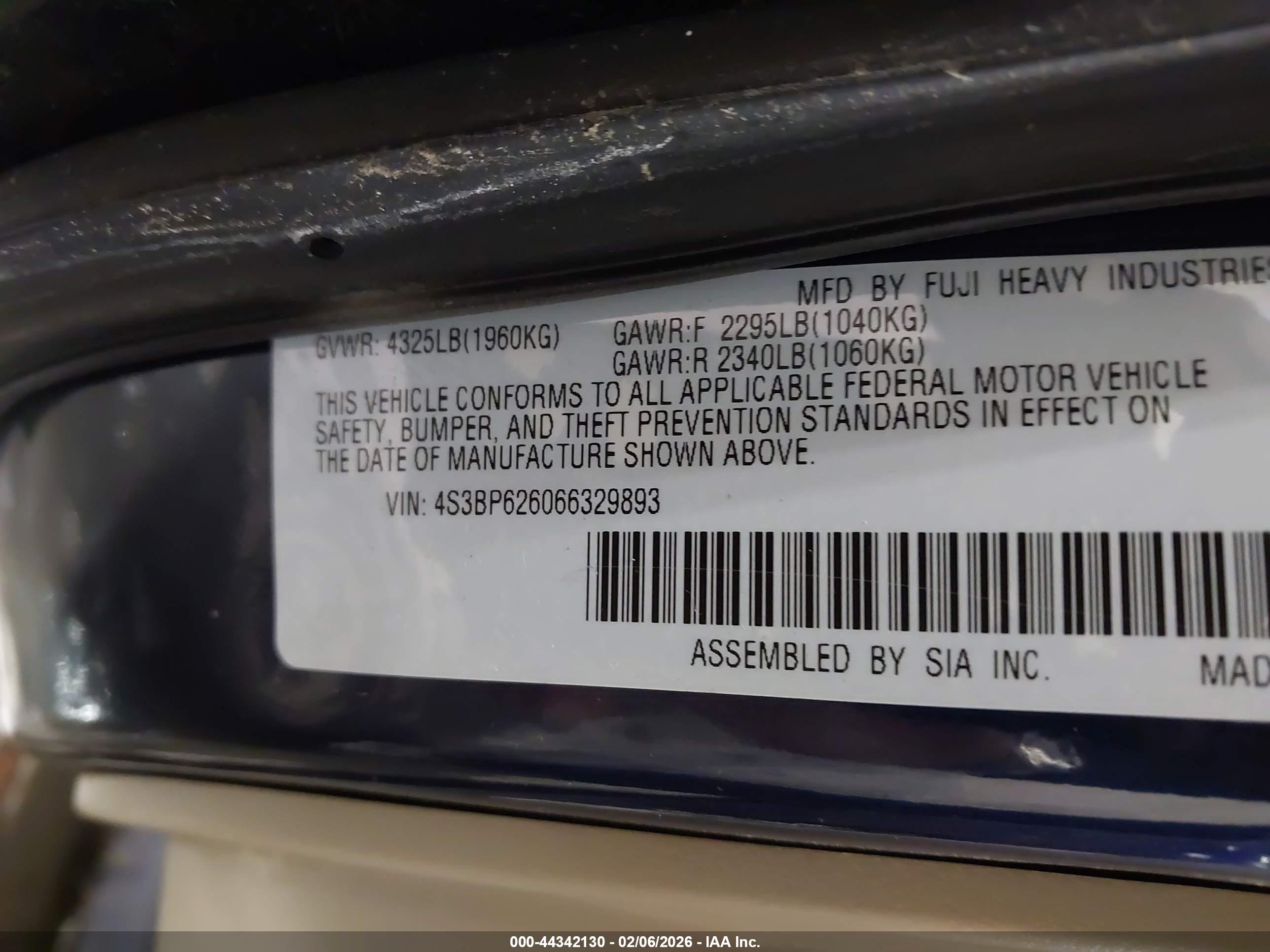 SUBARU LEGACY image 9