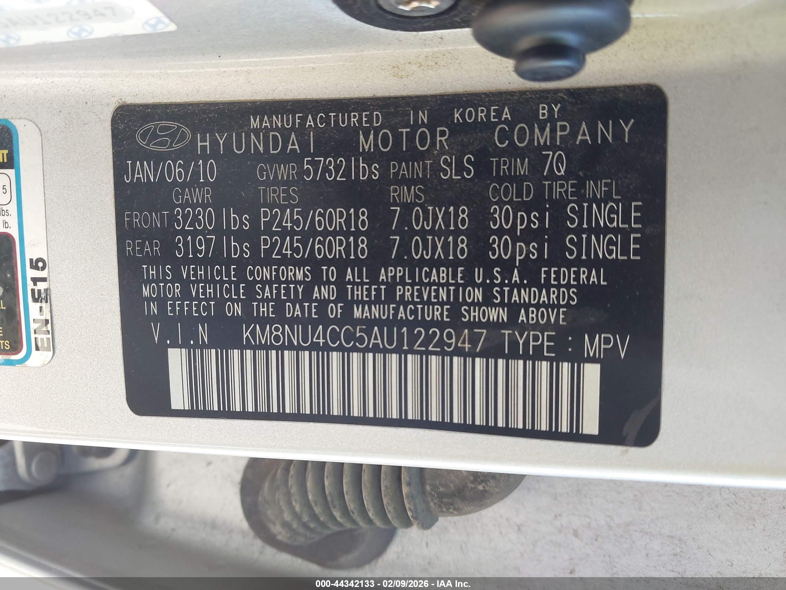 HYUNDAI VERACRUZ image 9