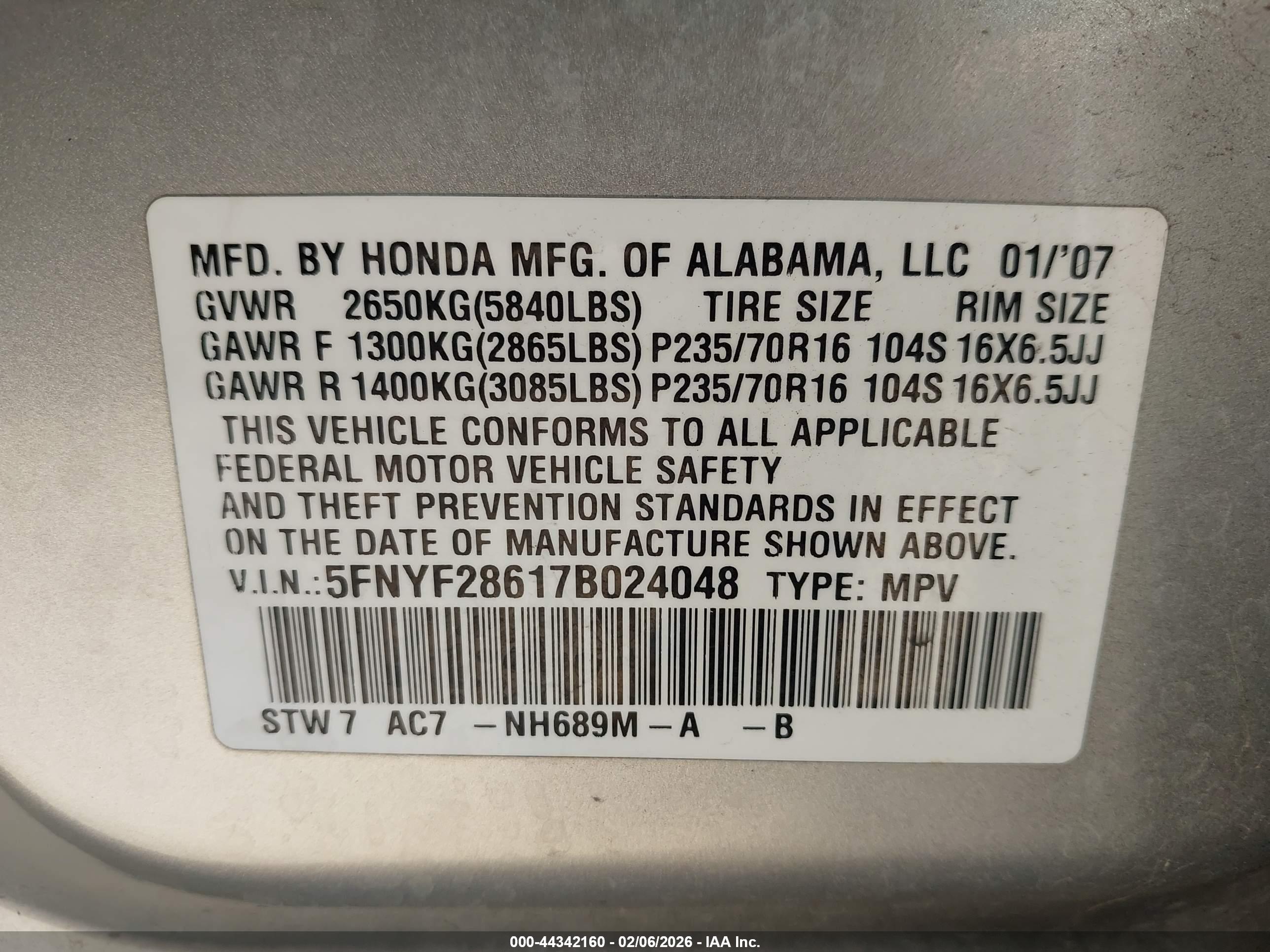 HONDA PILOT image 9