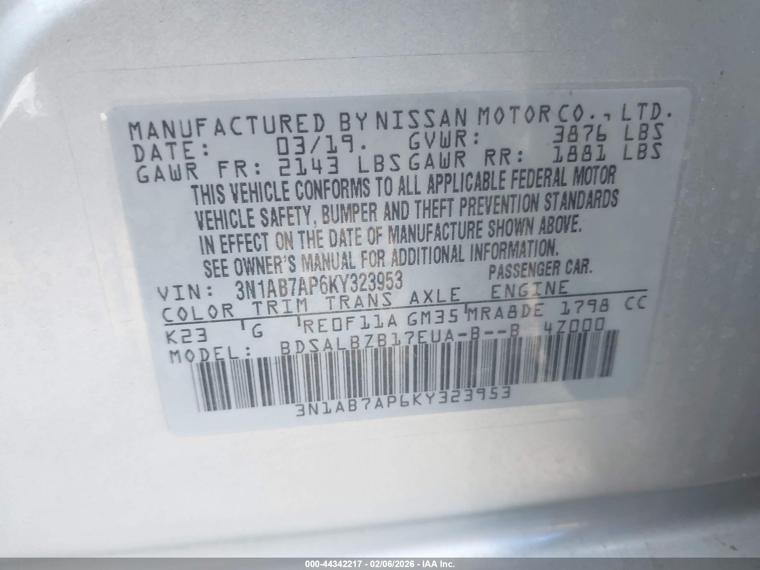 NISSAN SENTRA image 9