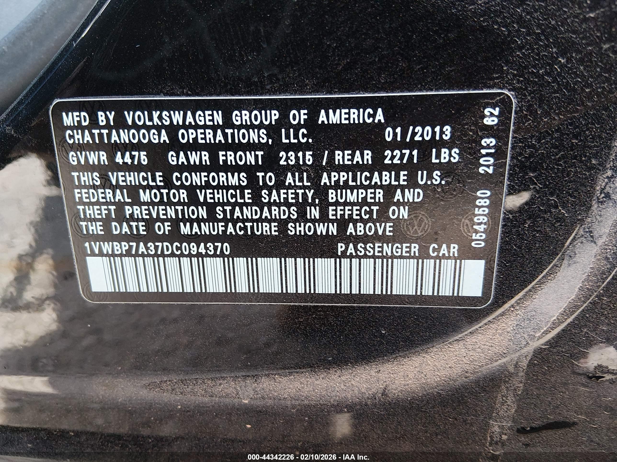 VOLKSWAGEN PASSAT image 9
