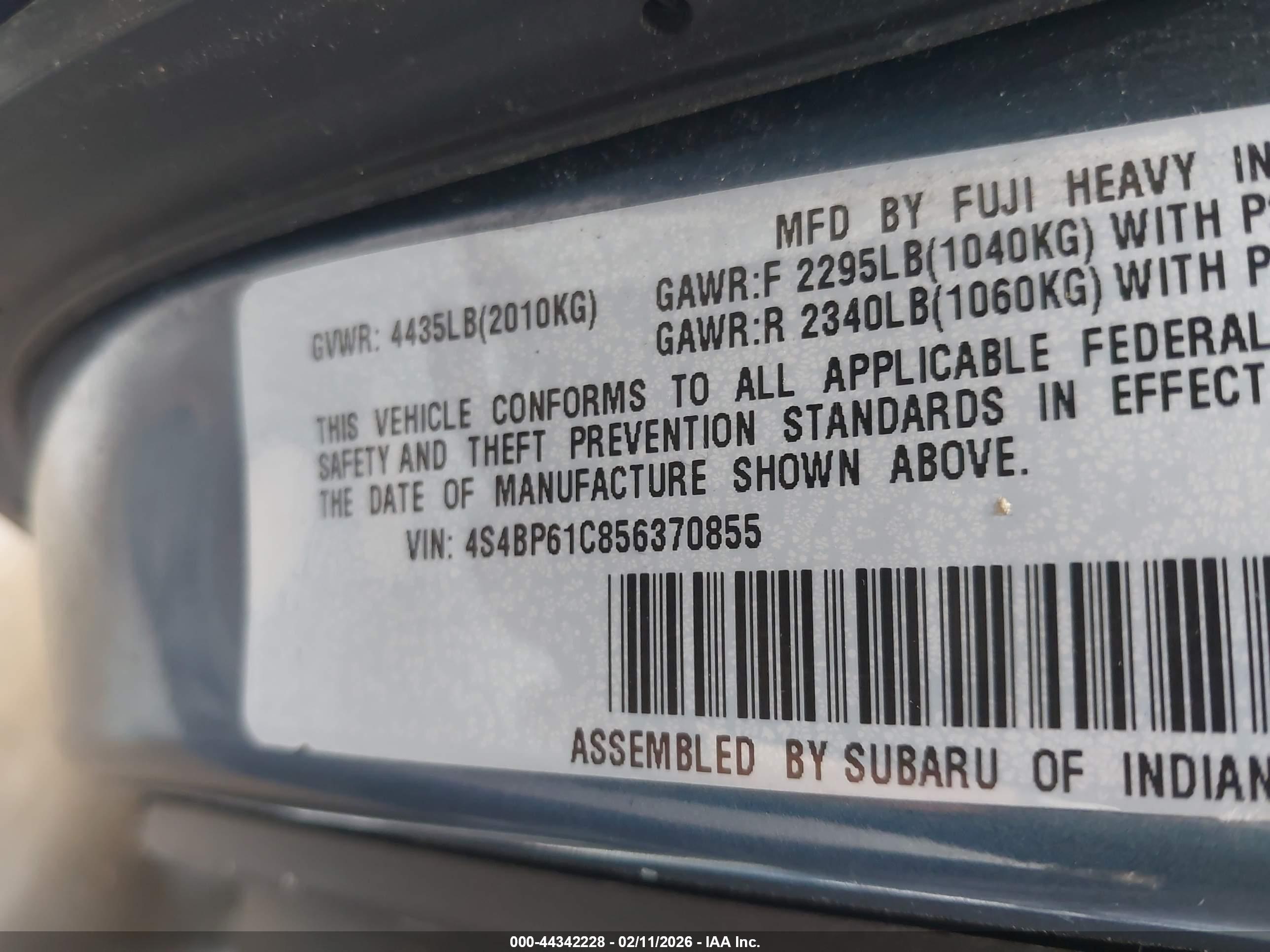 SUBARU OUTBACK image 9