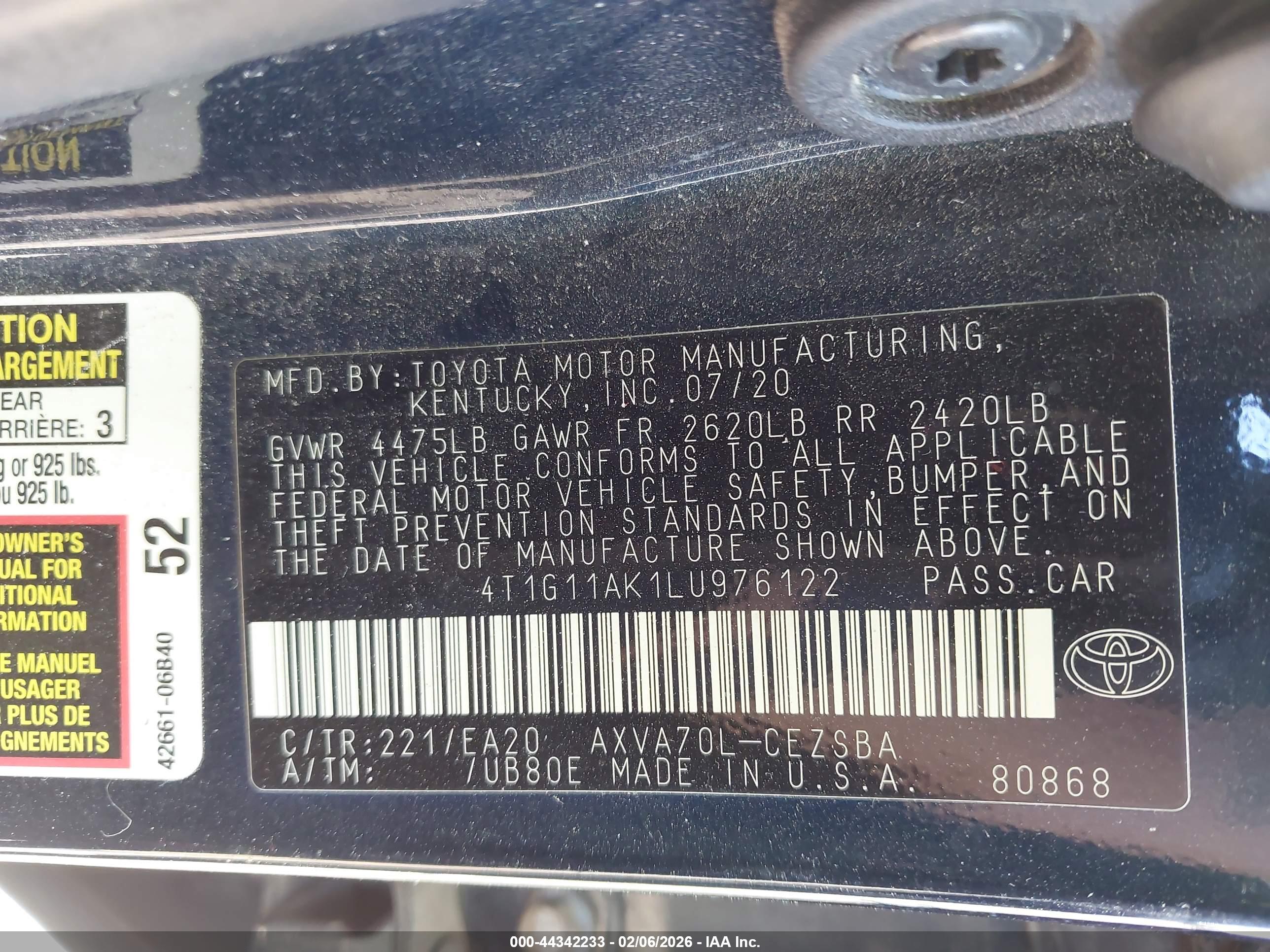 TOYOTA CAMRY image 9
