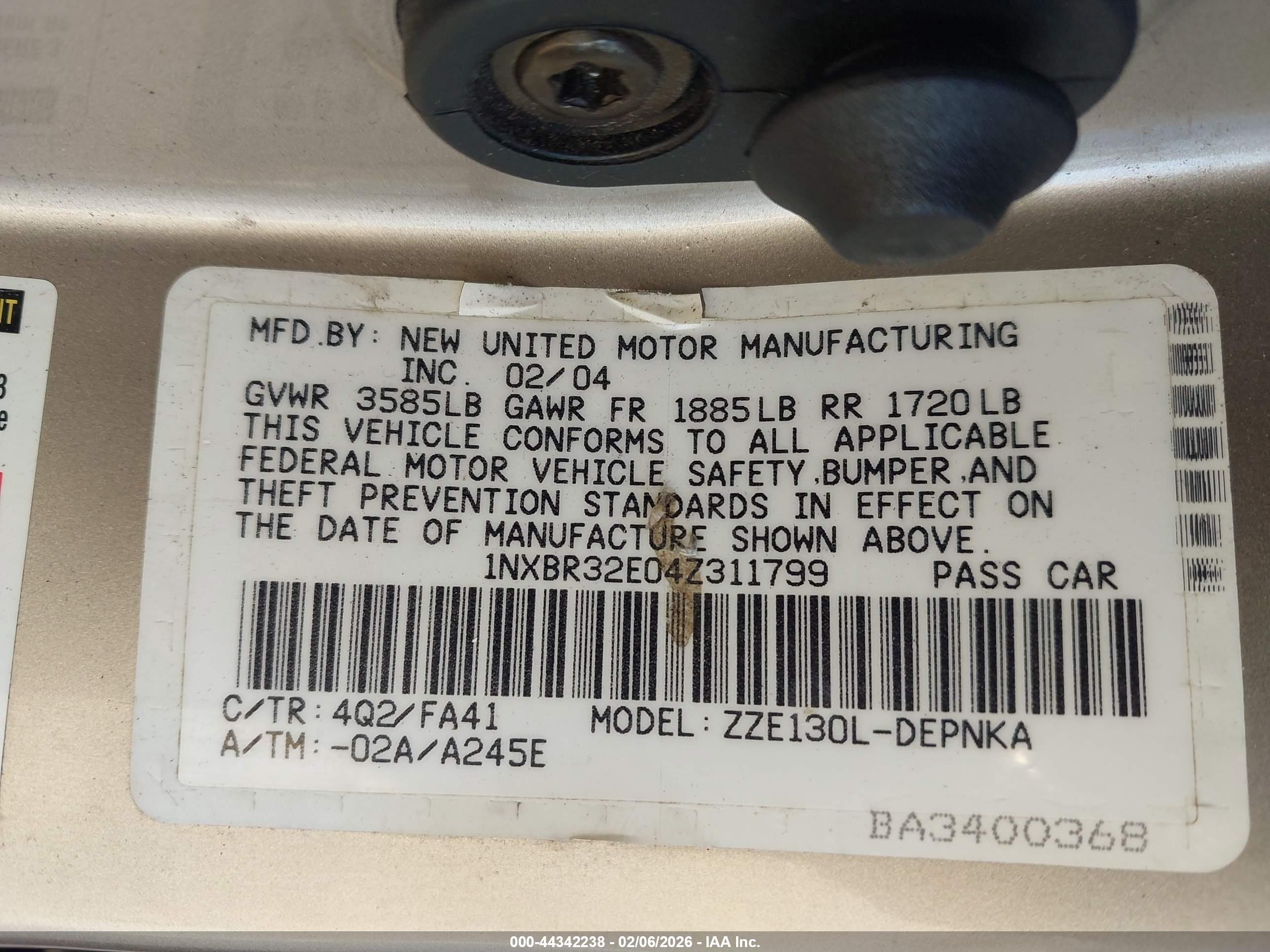 TOYOTA COROLLA image 9