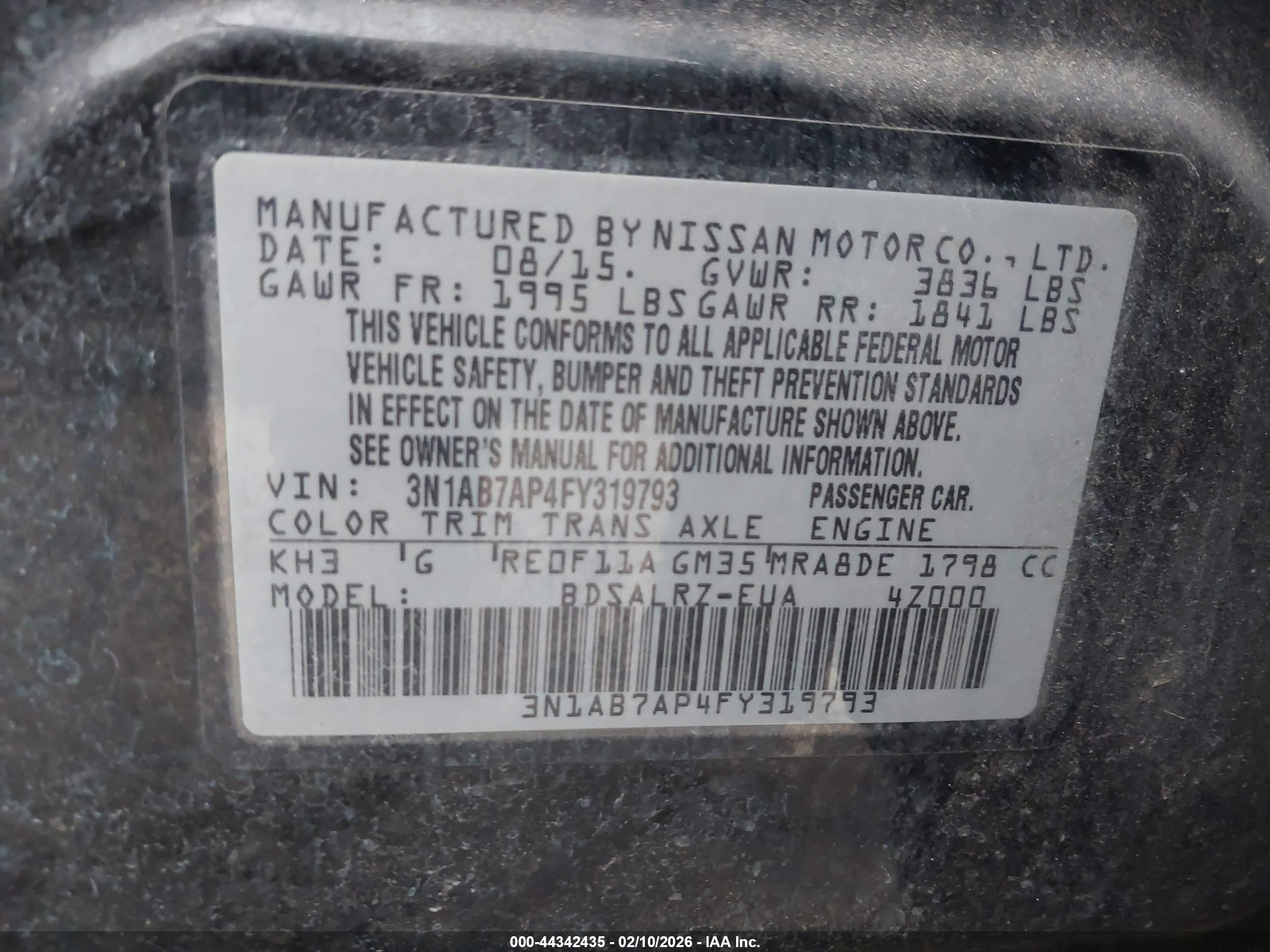 NISSAN SENTRA image 9