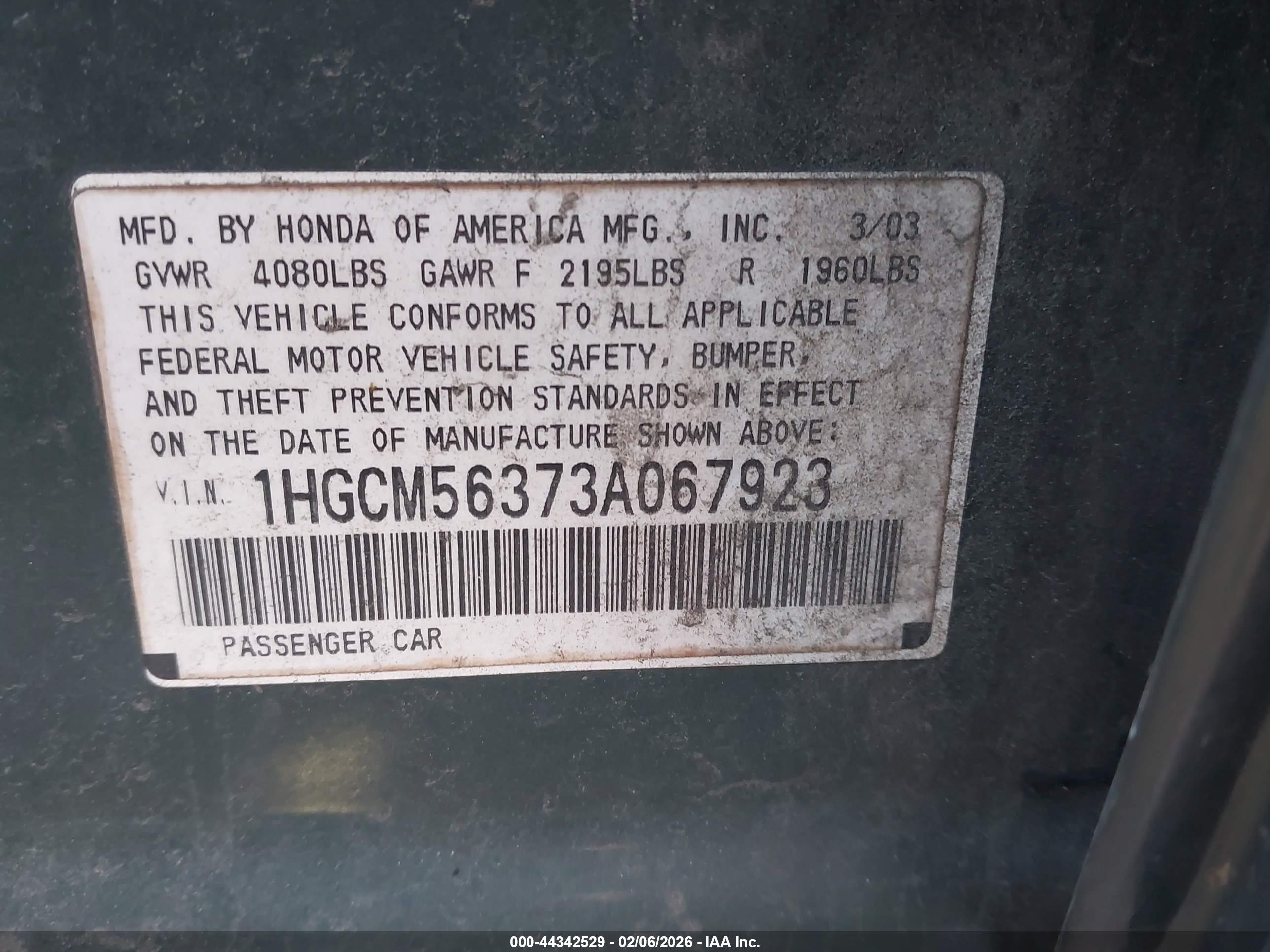 HONDA ACCORD image 9