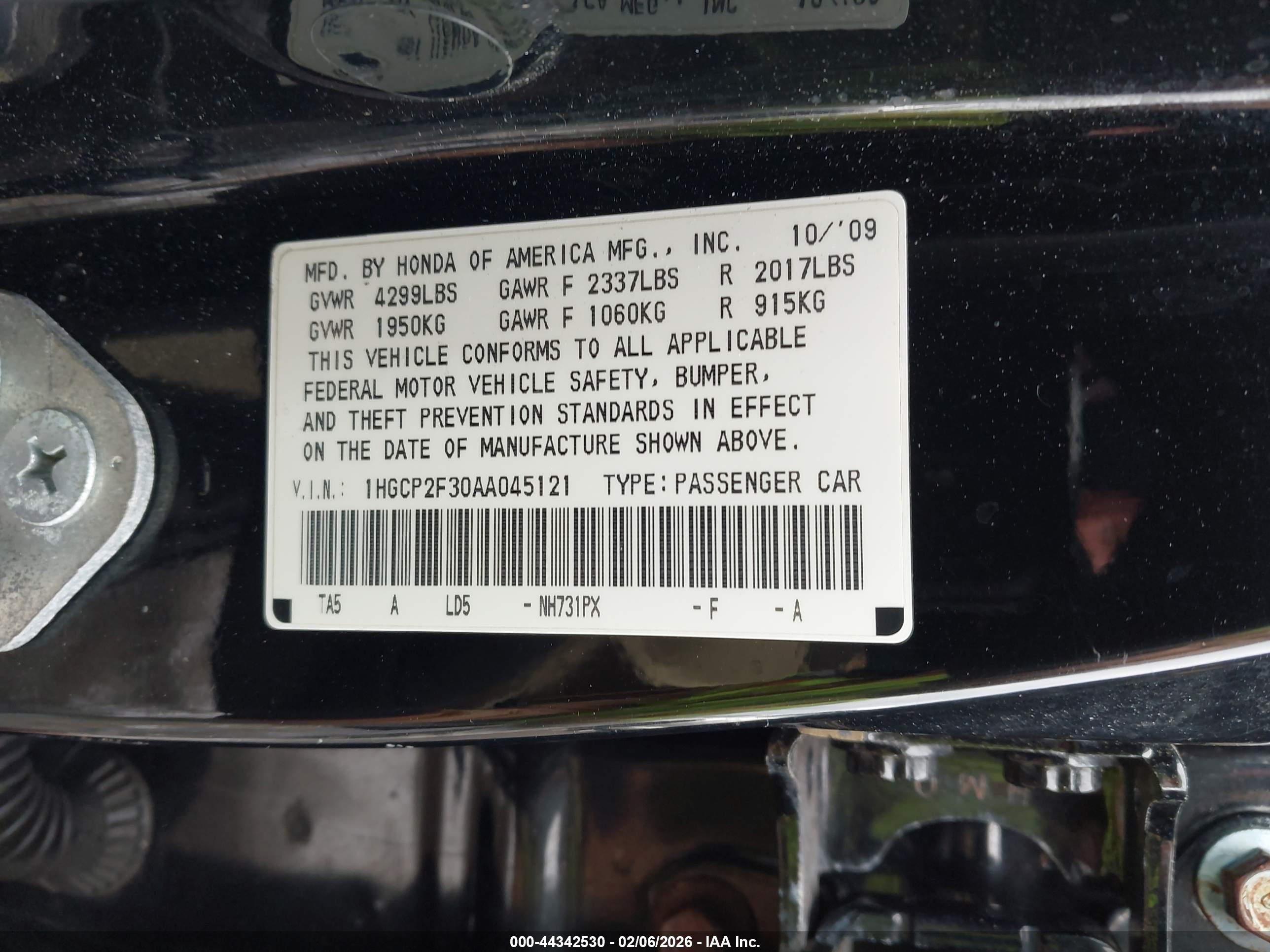 HONDA ACCORD image 9