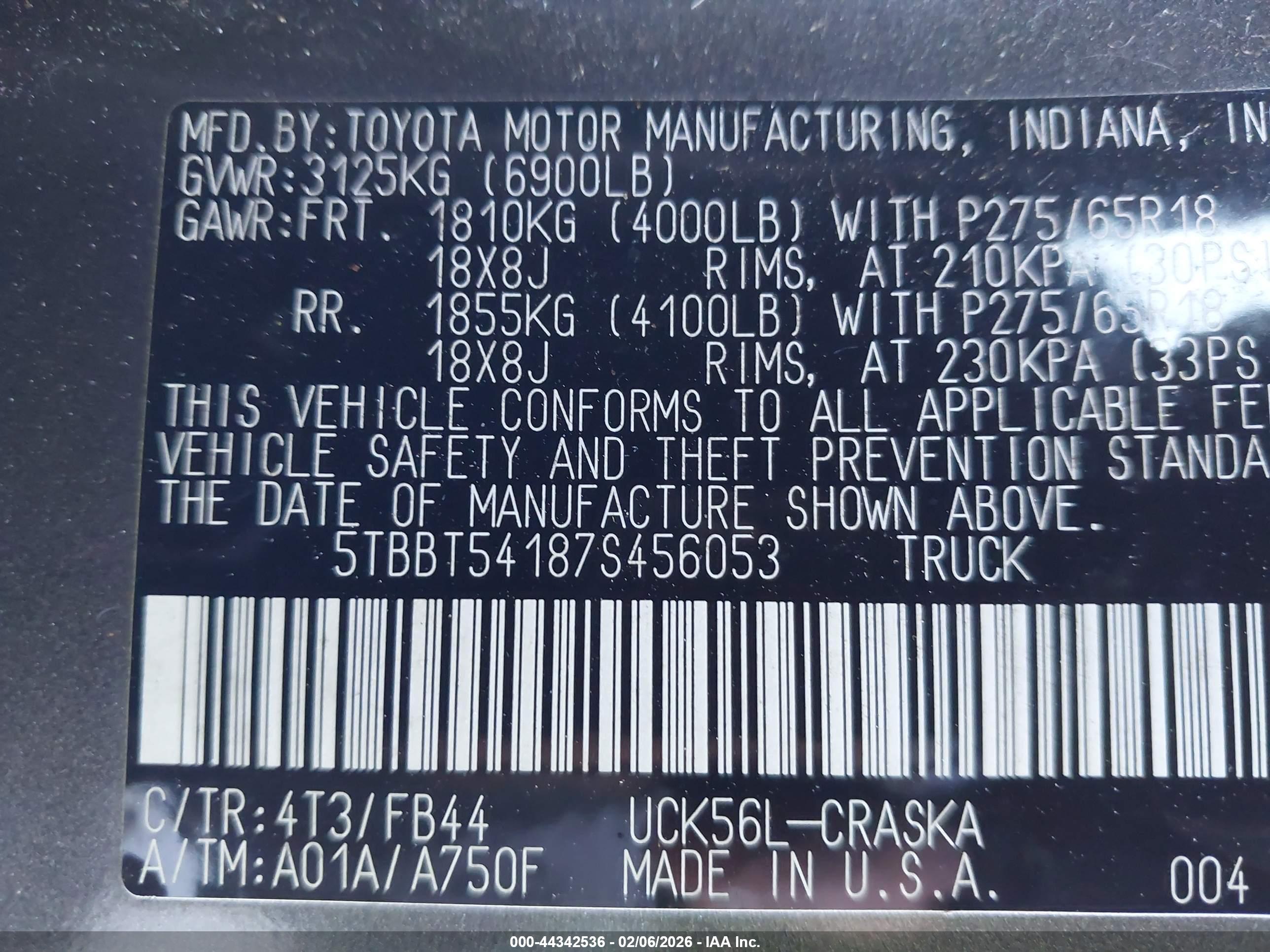 TOYOTA TUNDRA image 9