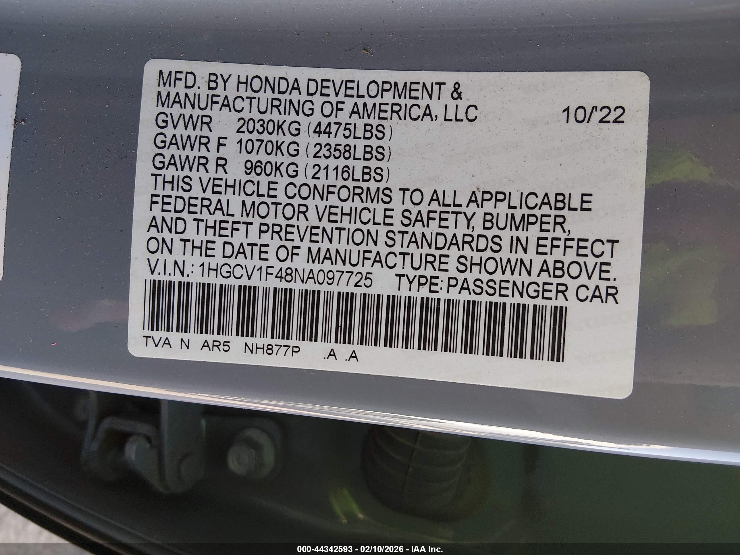 HONDA ACCORD image 9