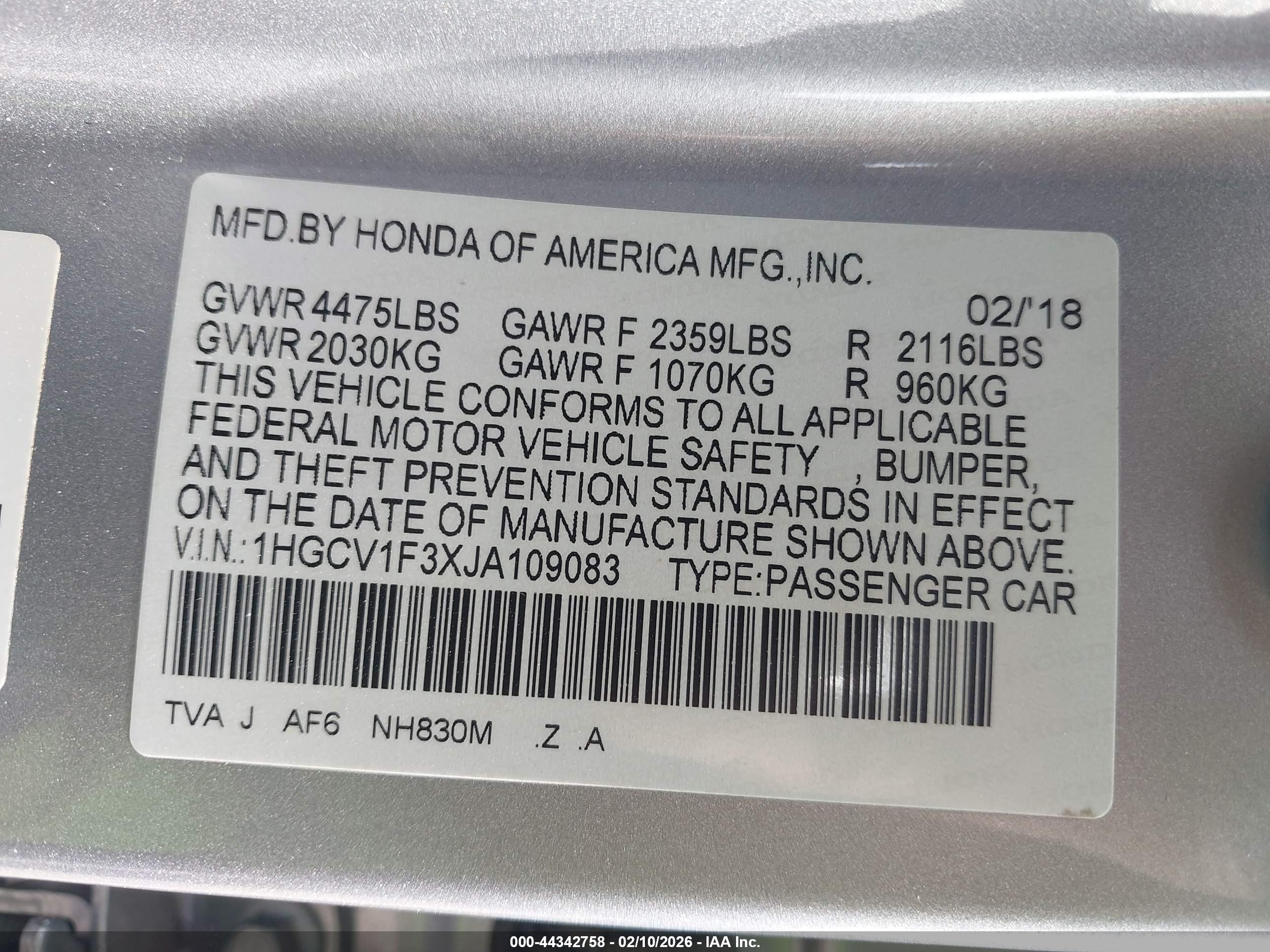 HONDA ACCORD image 9