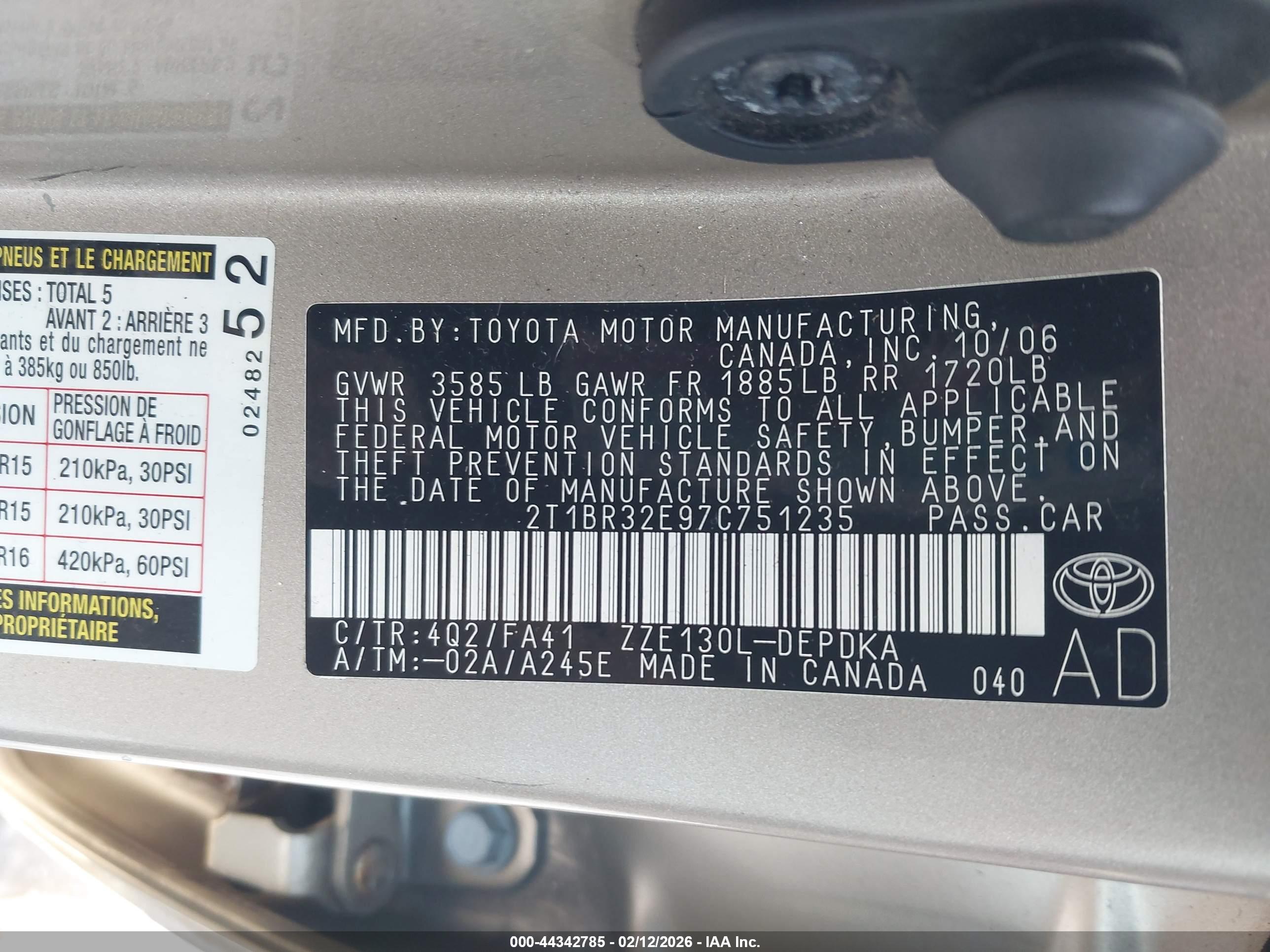 TOYOTA COROLLA image 9