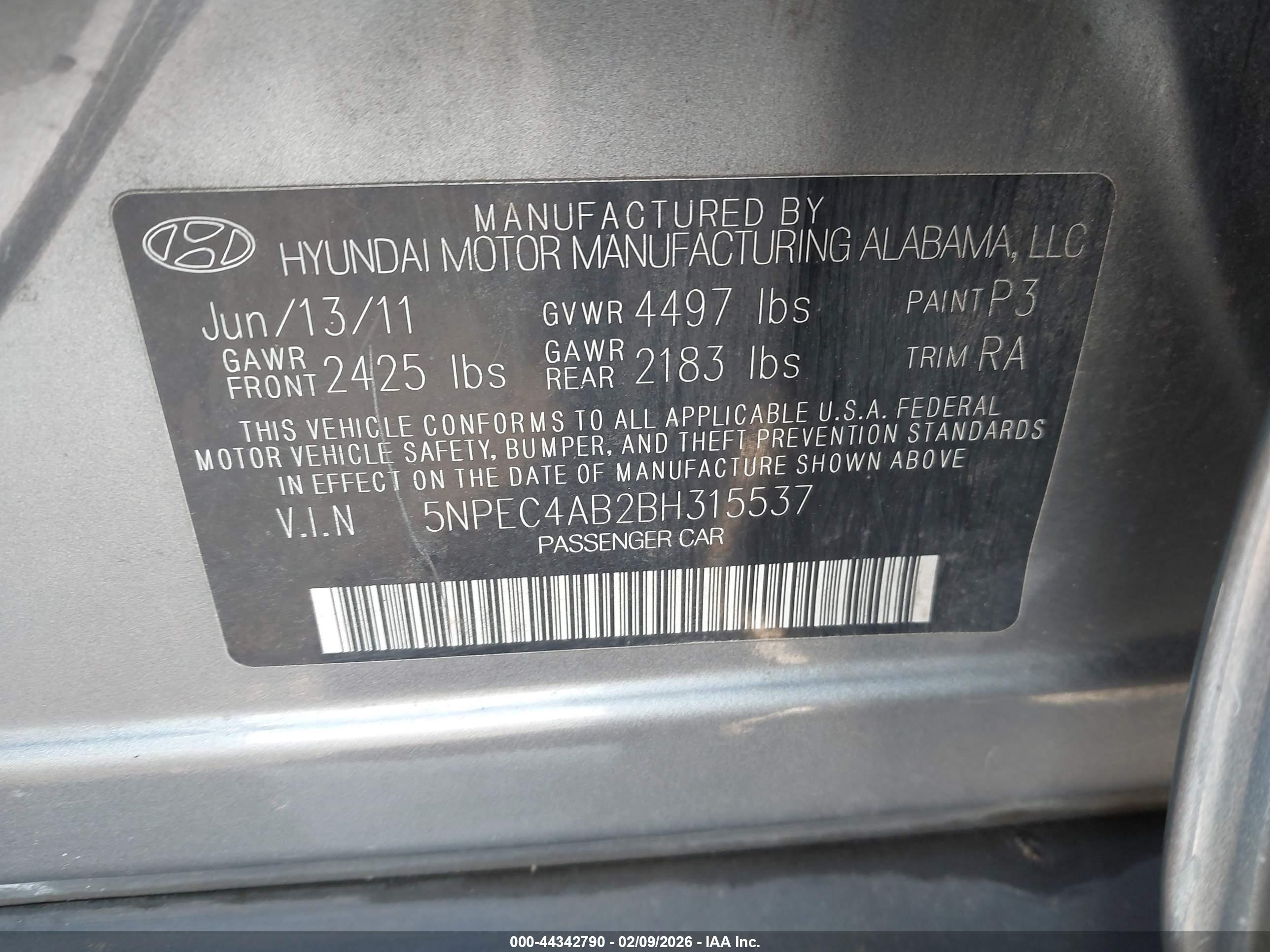 HYUNDAI SONATA image 9