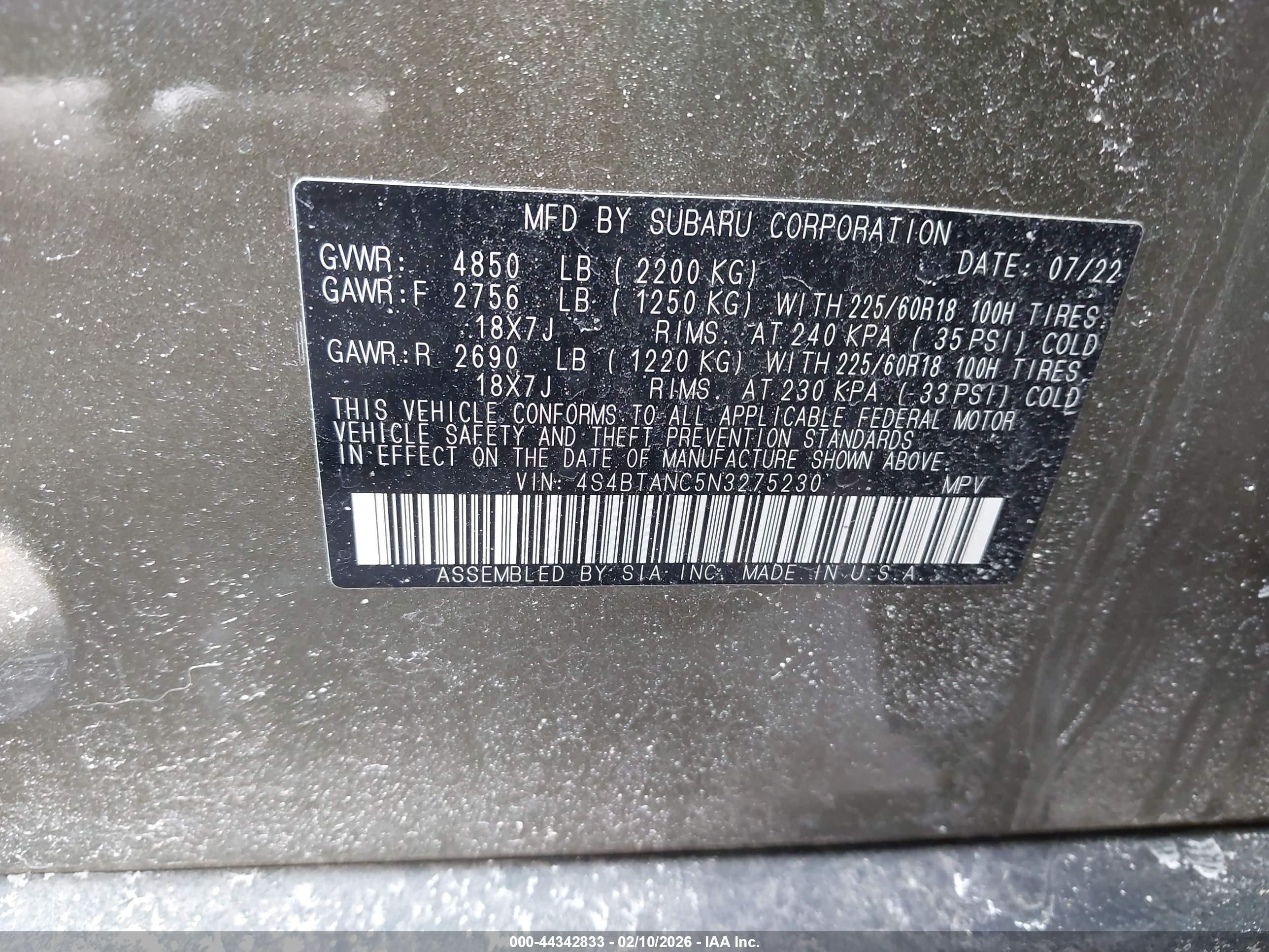 SUBARU OUTBACK image 9