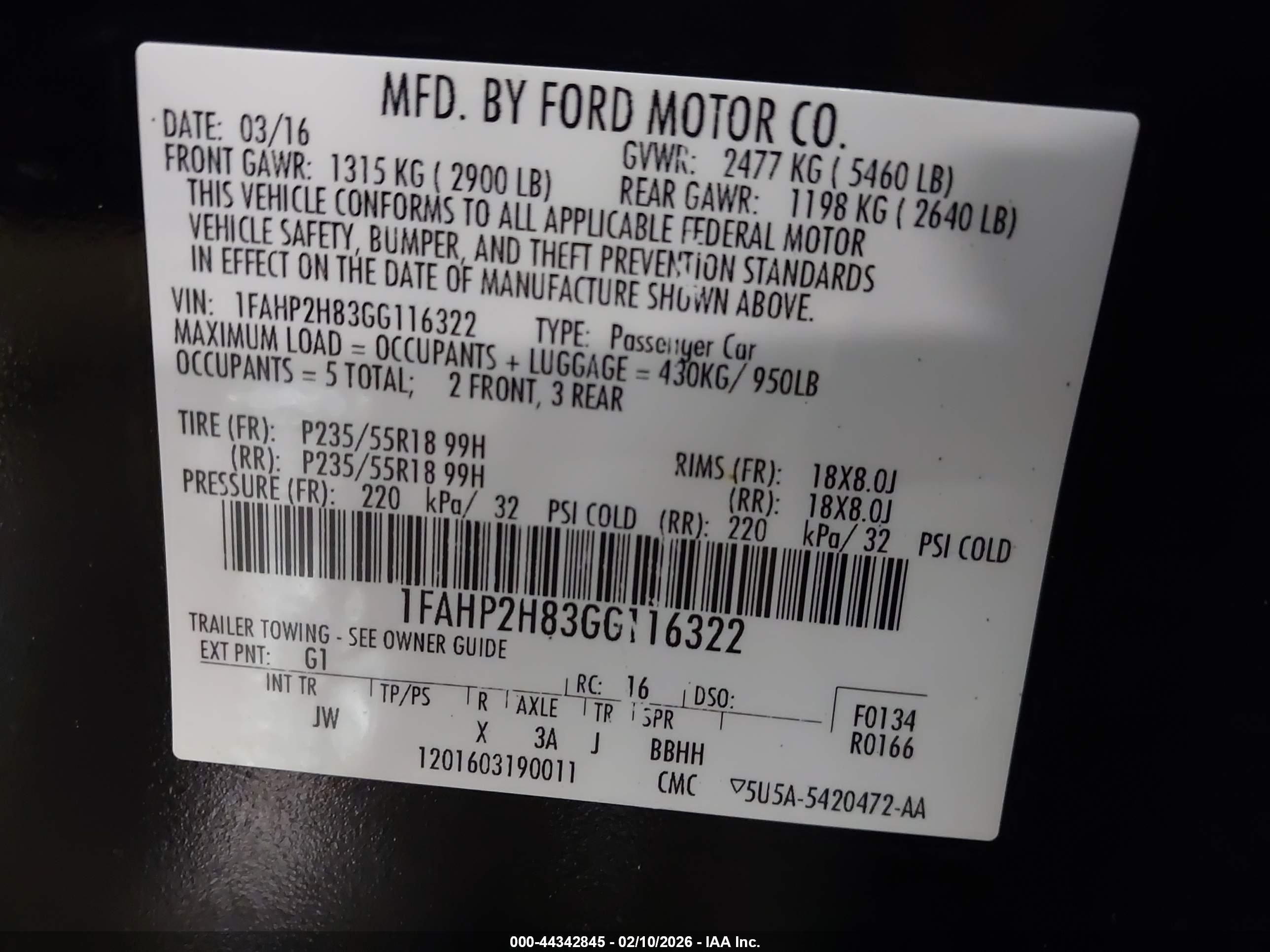 FORD TAURUS image 9