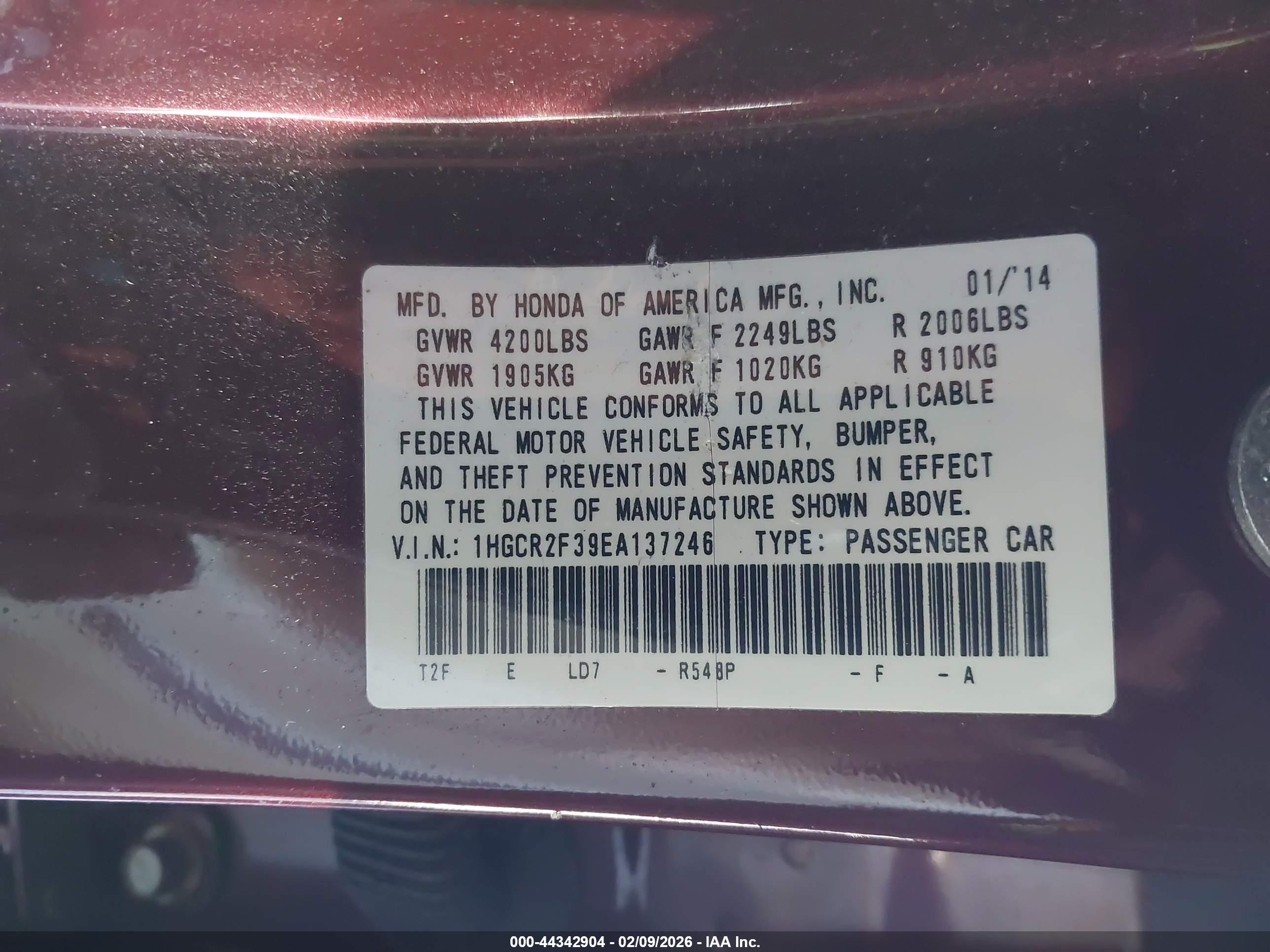 HONDA ACCORD image 9