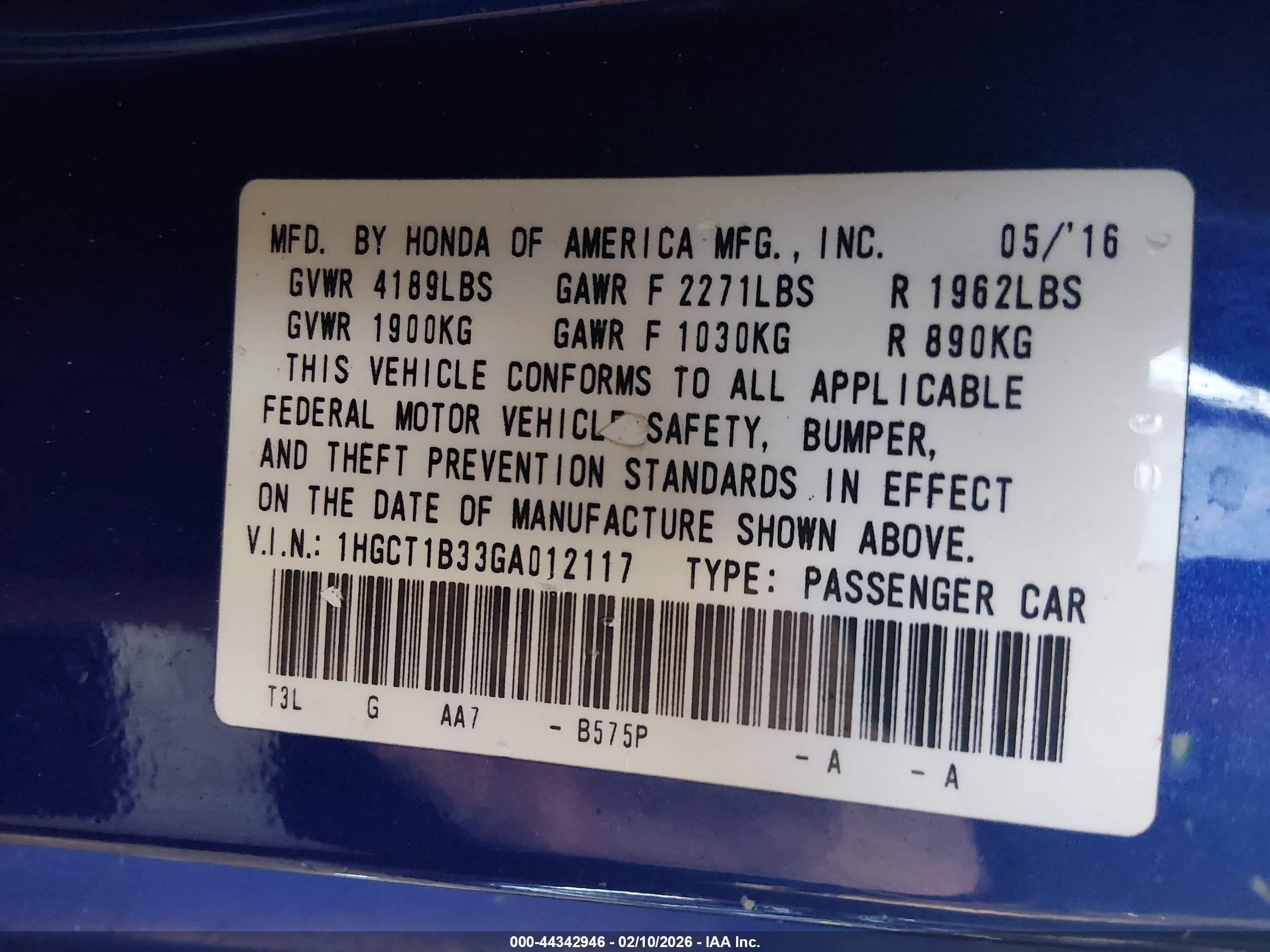 HONDA ACCORD image 9