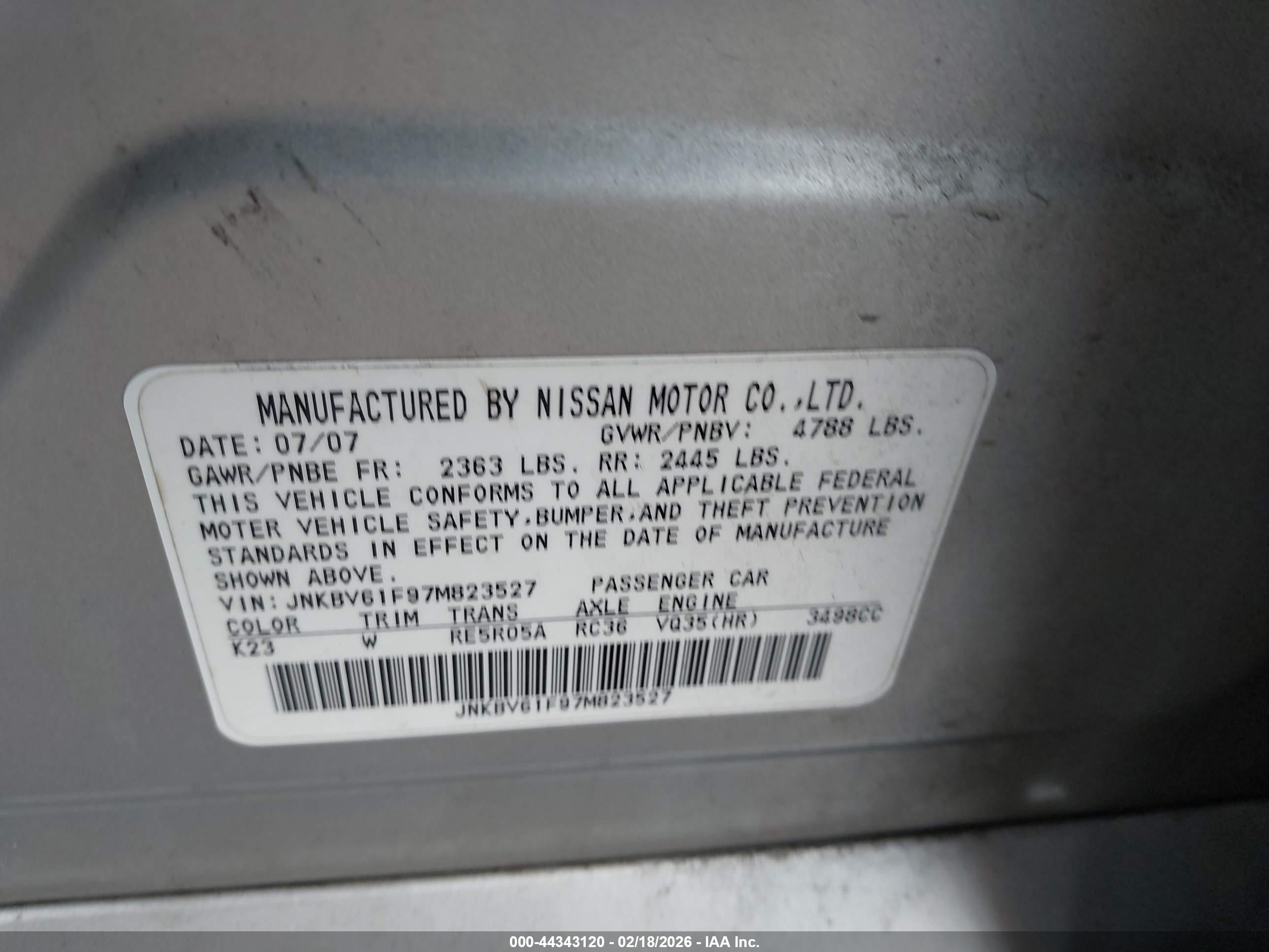 INFINITI G35X image 9