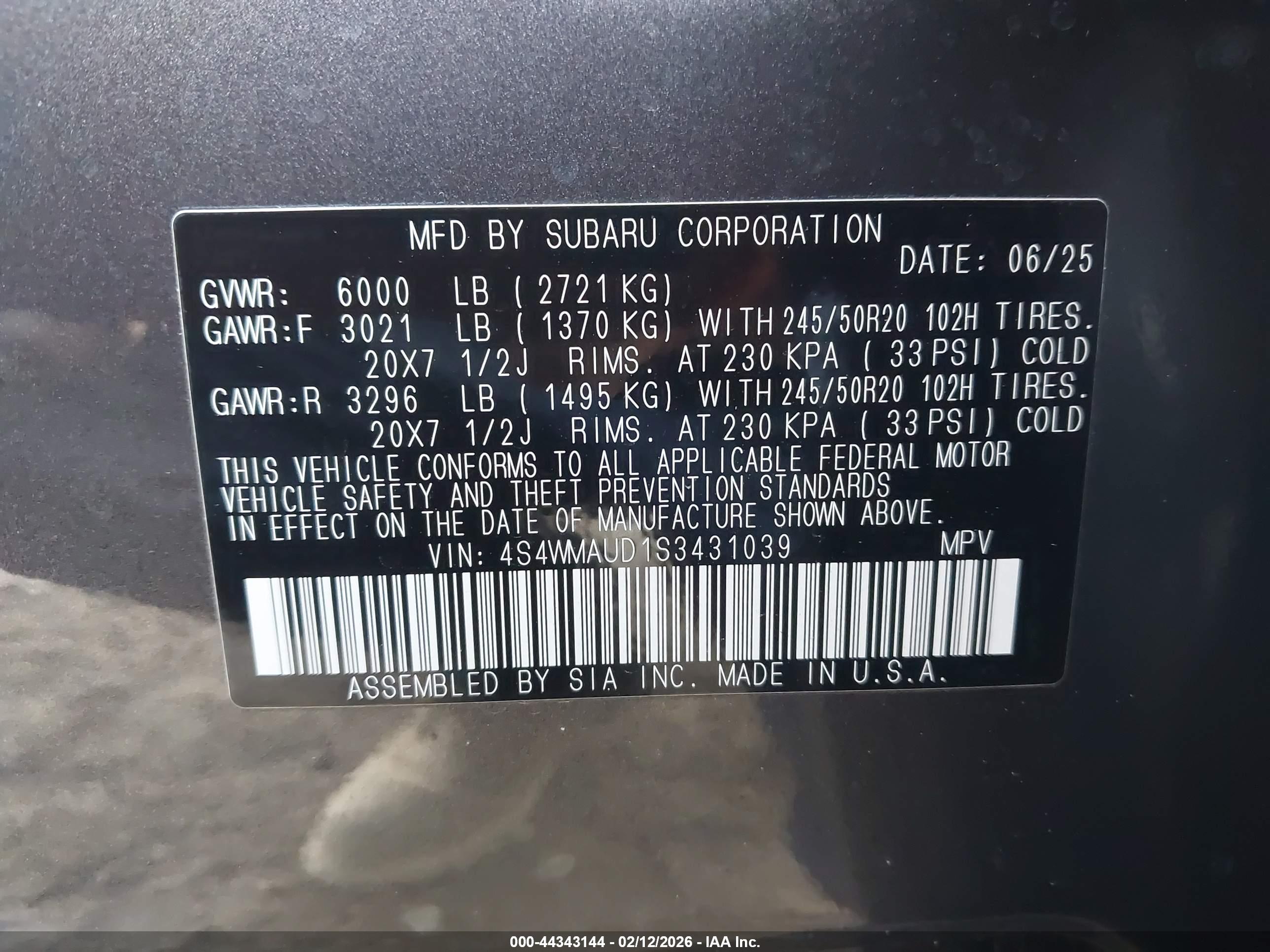 SUBARU ASCENT image 9
