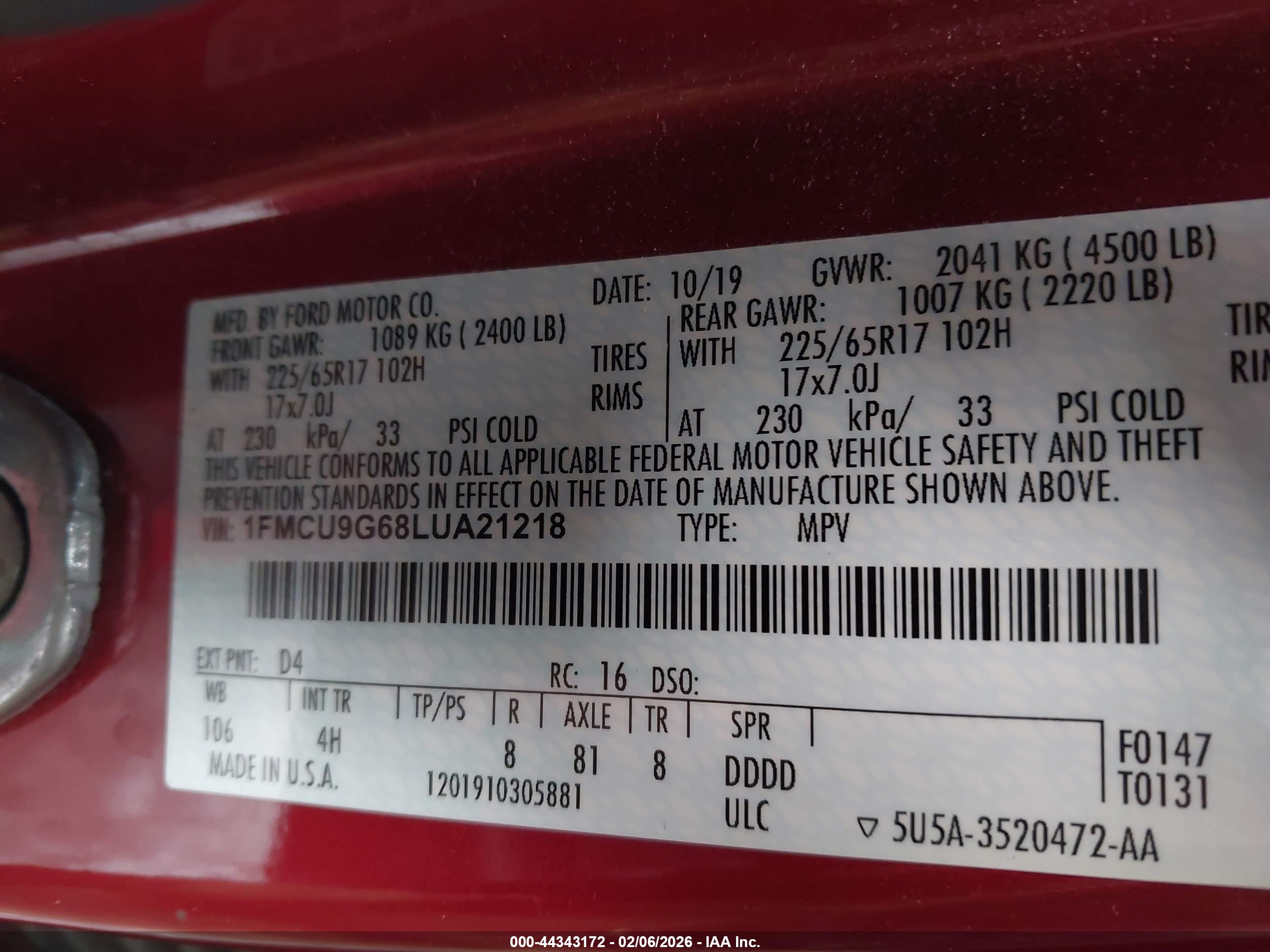FORD ESCAPE image 9