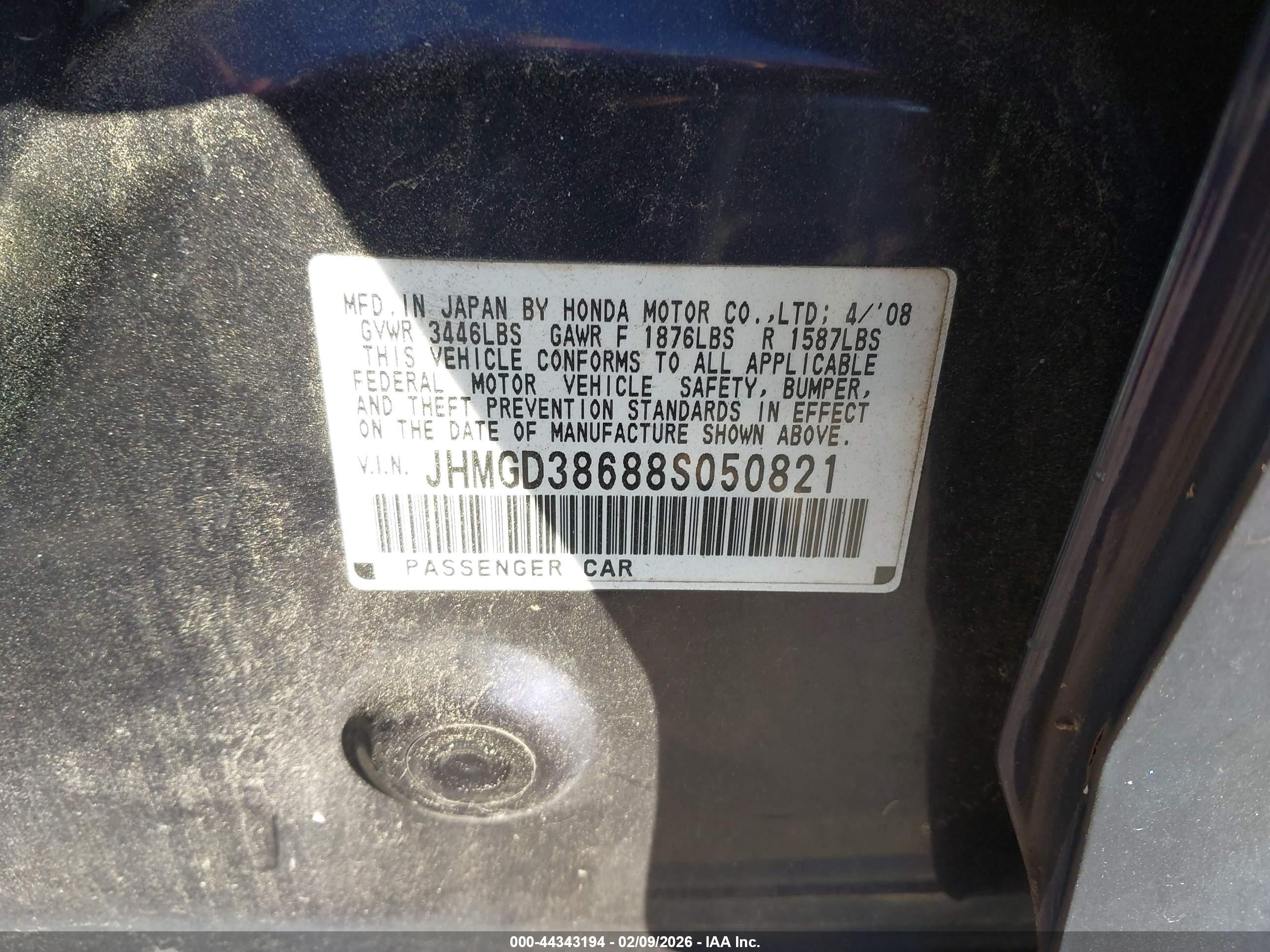 HONDA FIT image 9
