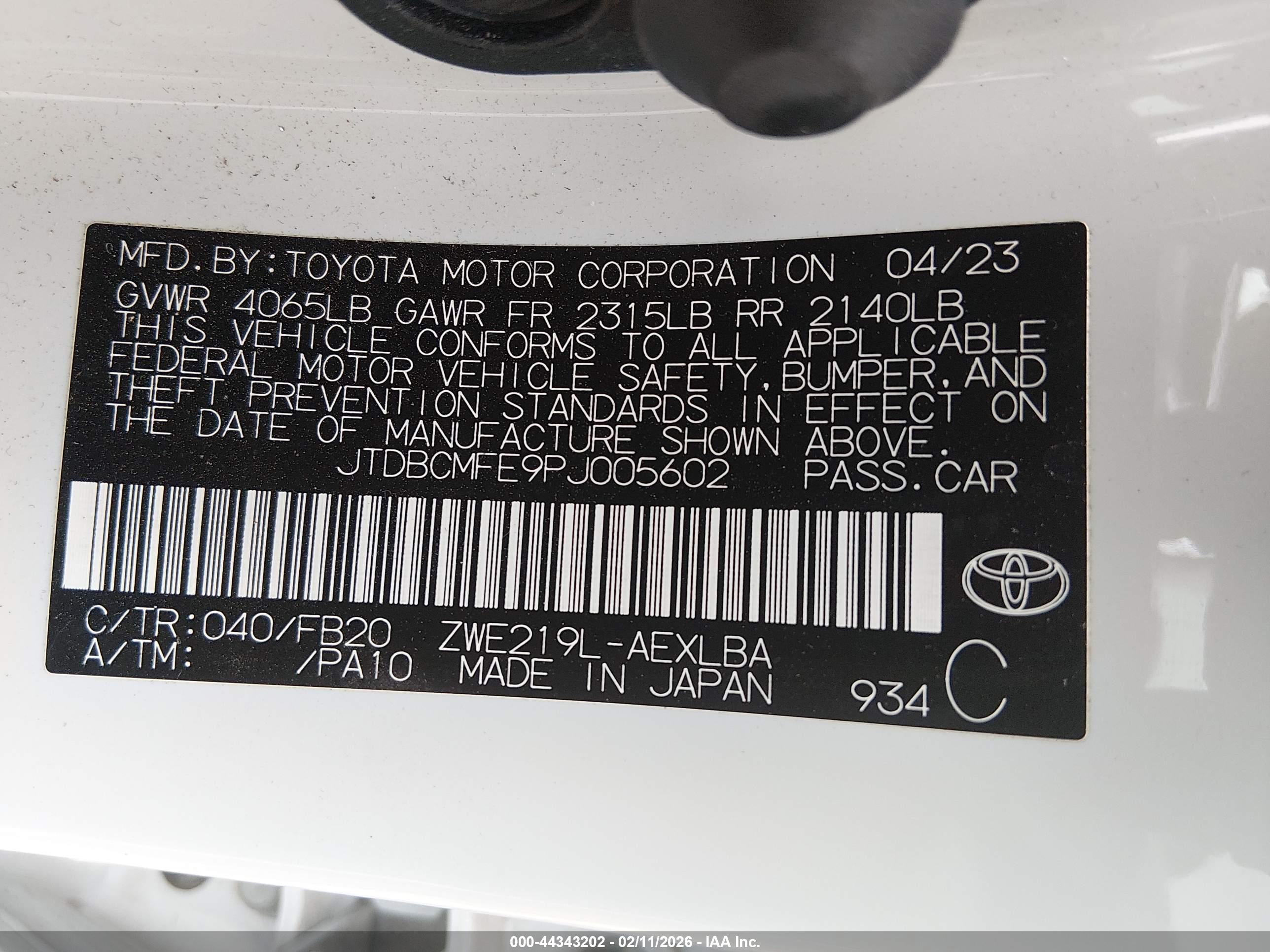 TOYOTA COROLLA image 9