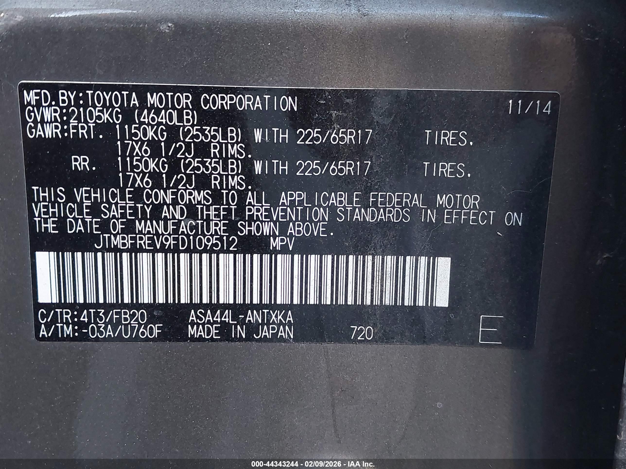 TOYOTA RAV4 image 9