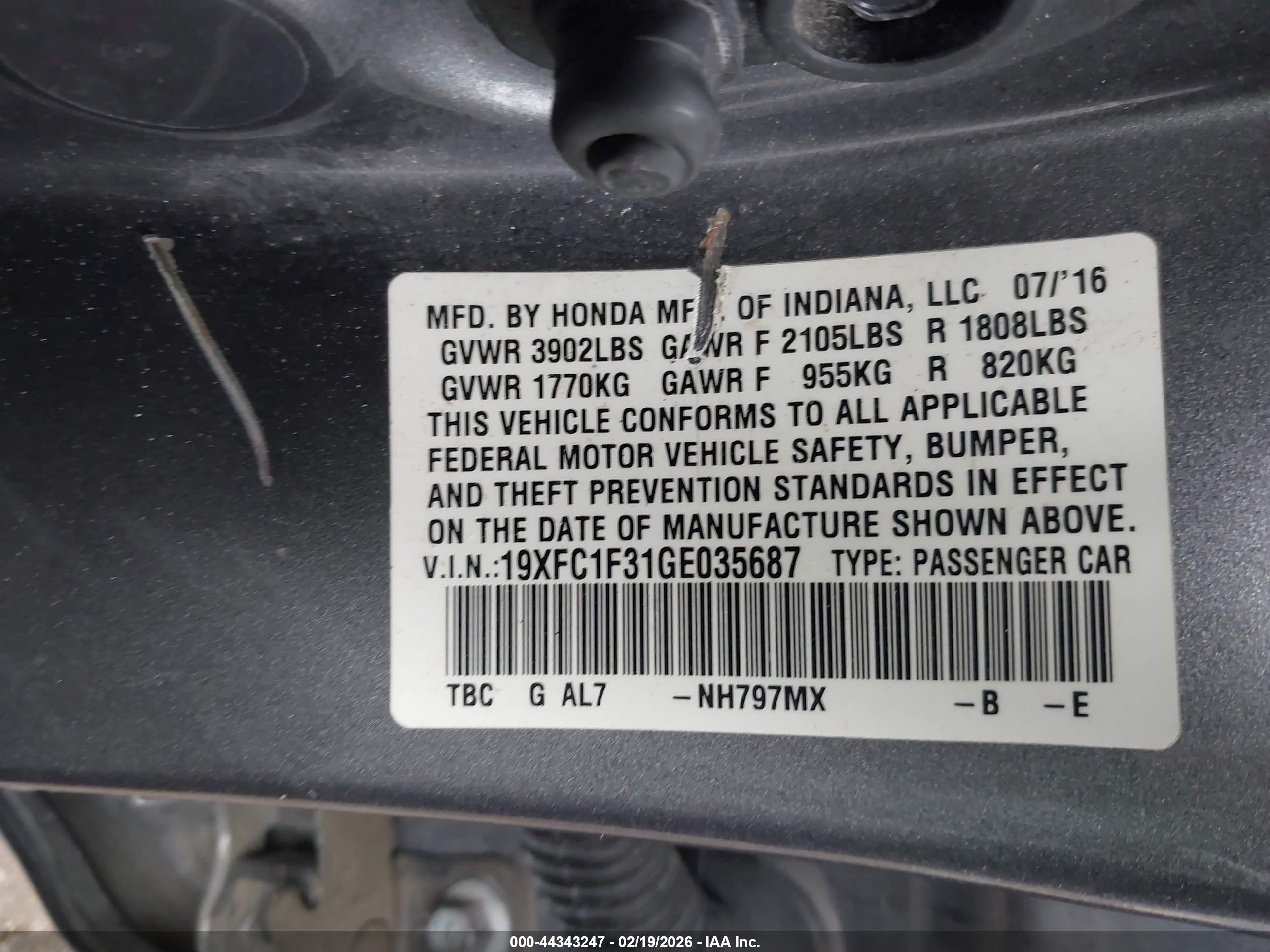 HONDA CIVIC image 9