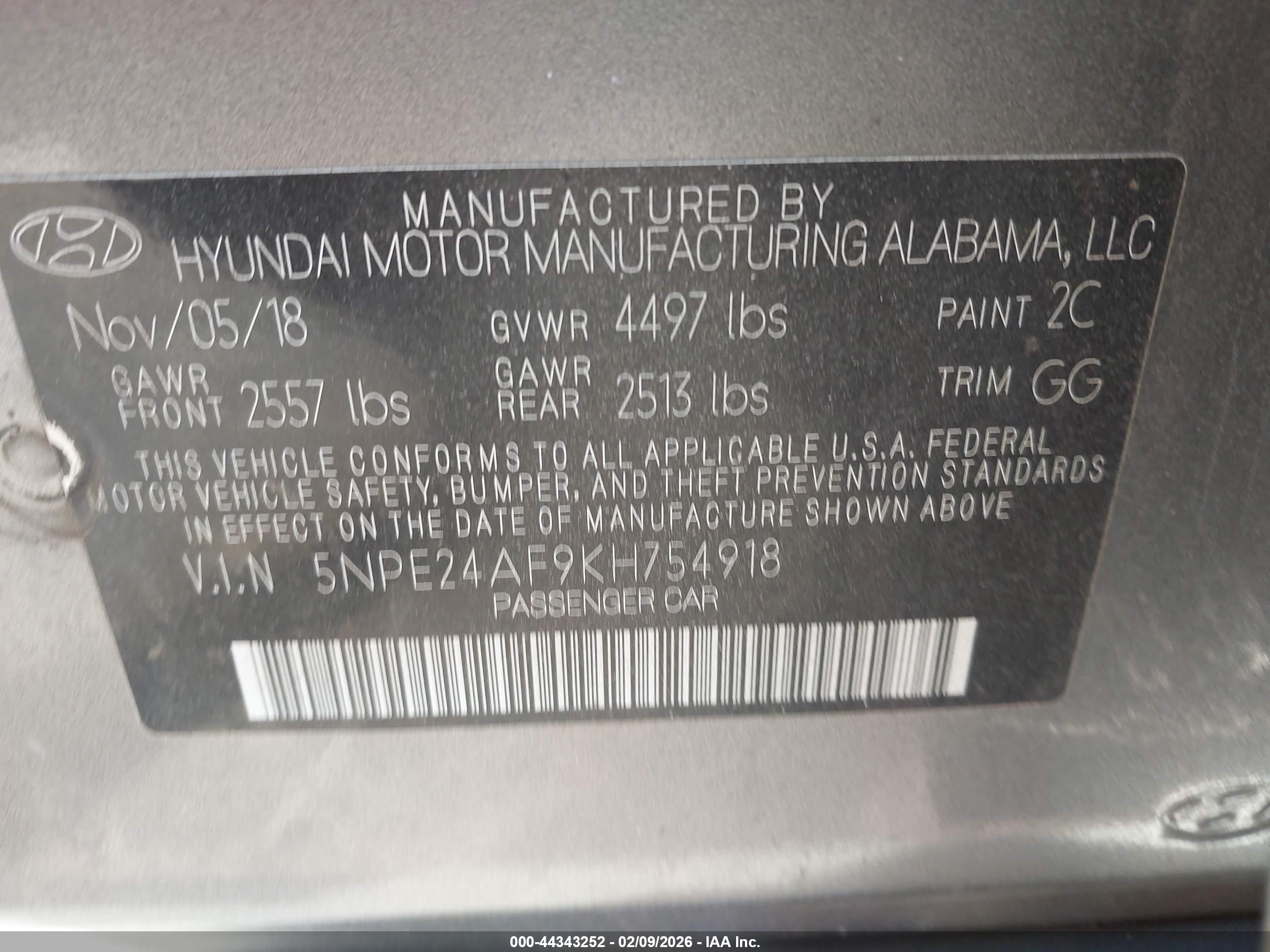 HYUNDAI SONATA image 9