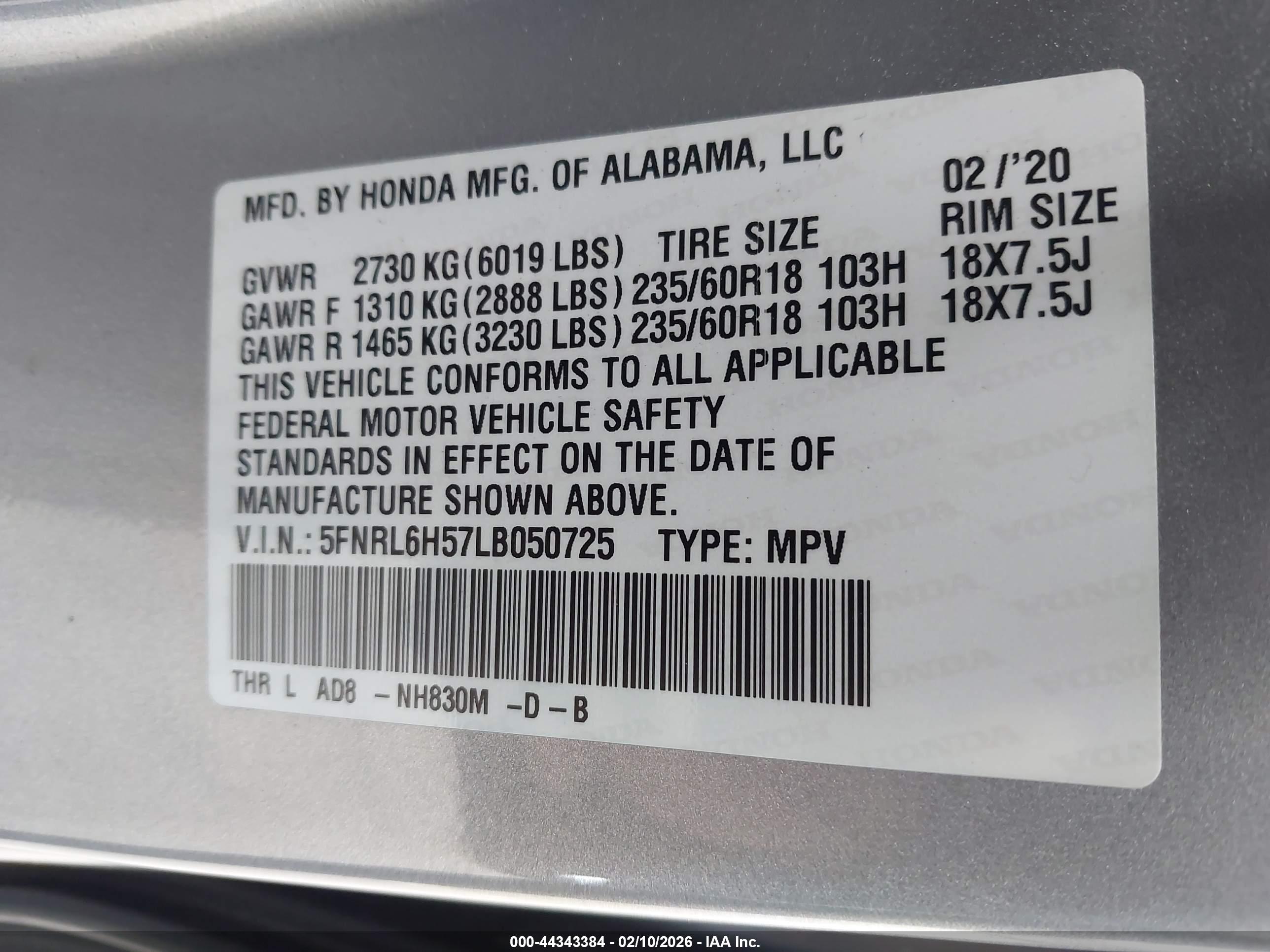 HONDA ODYSSEY image 9