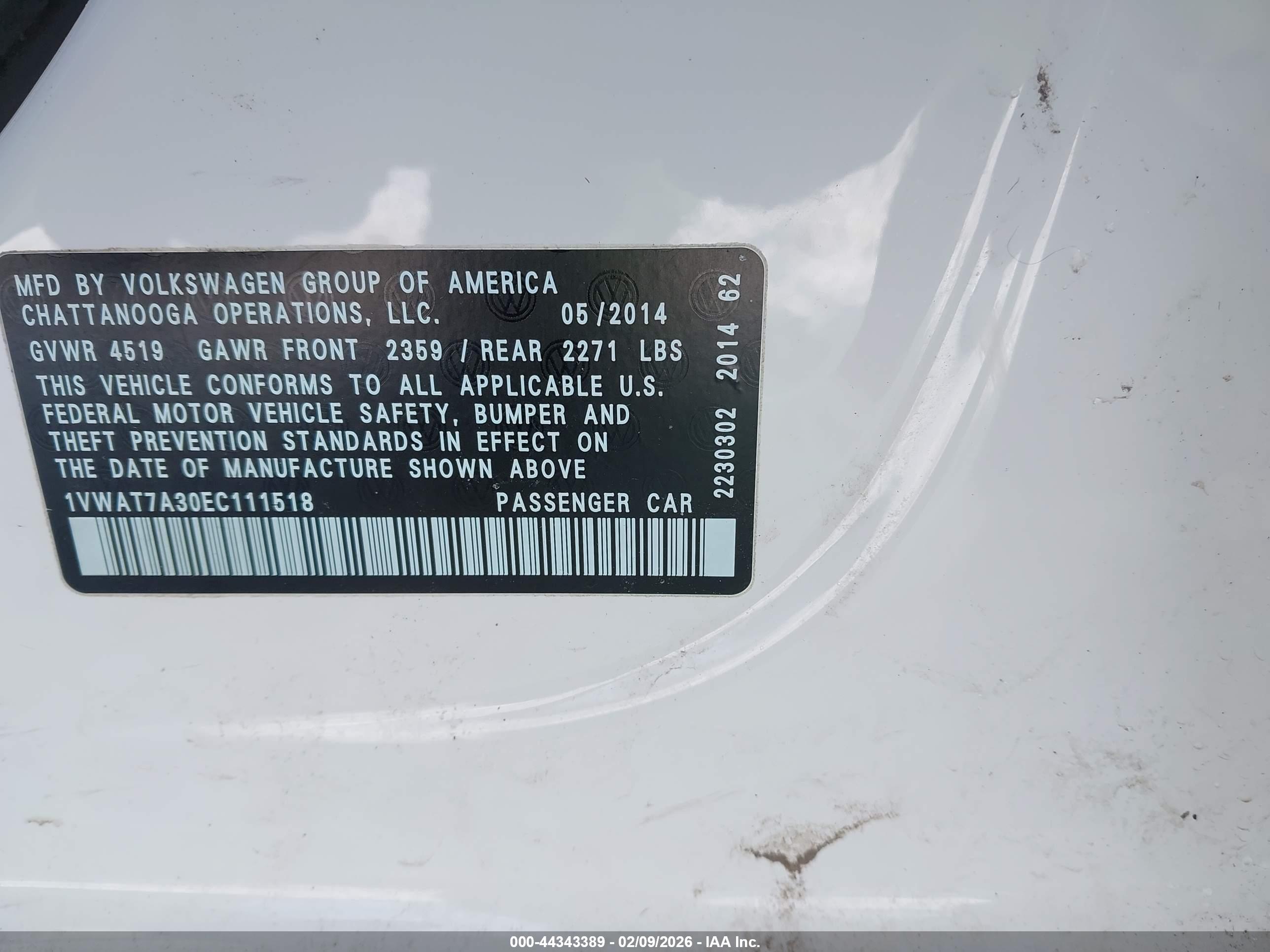 VOLKSWAGEN PASSAT image 9
