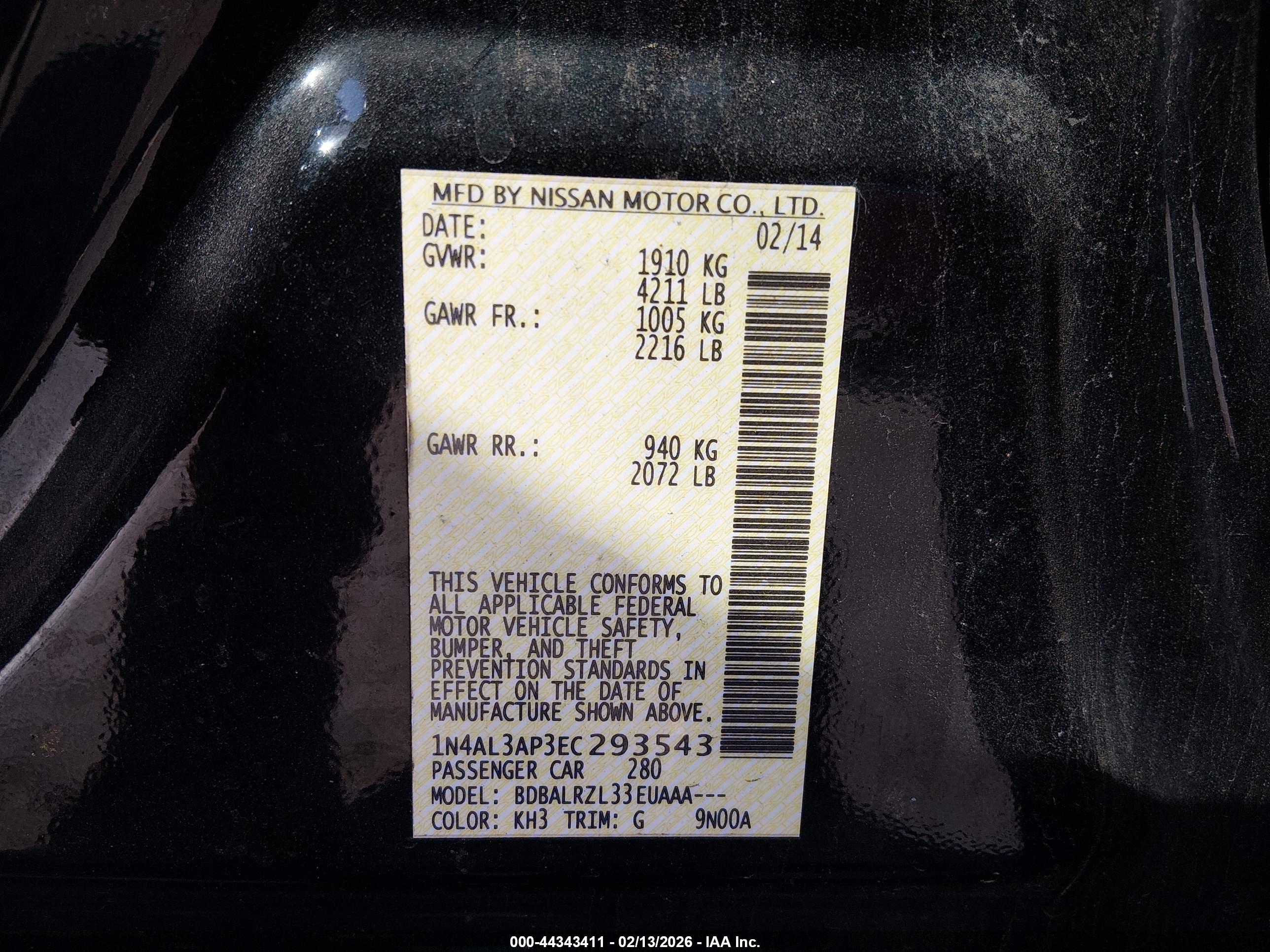 NISSAN ALTIMA image 9
