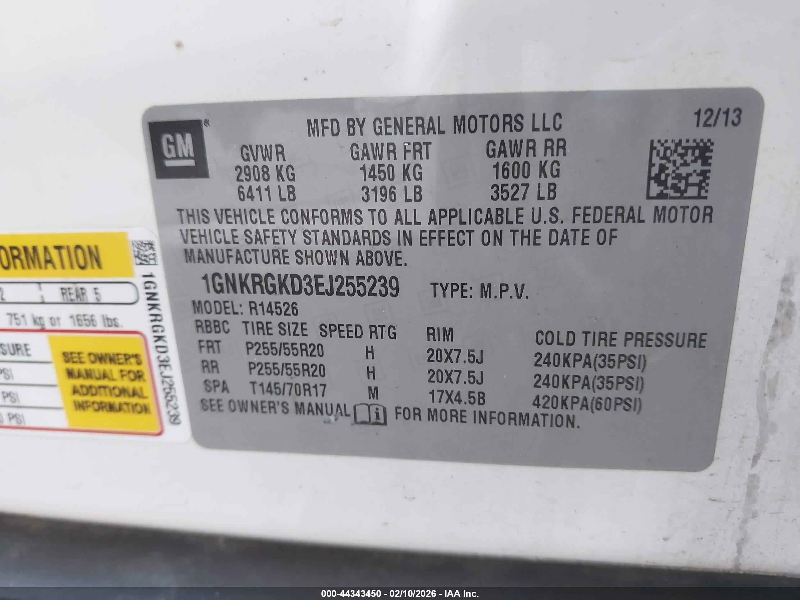 CHEVROLET TRAVERSE image 9