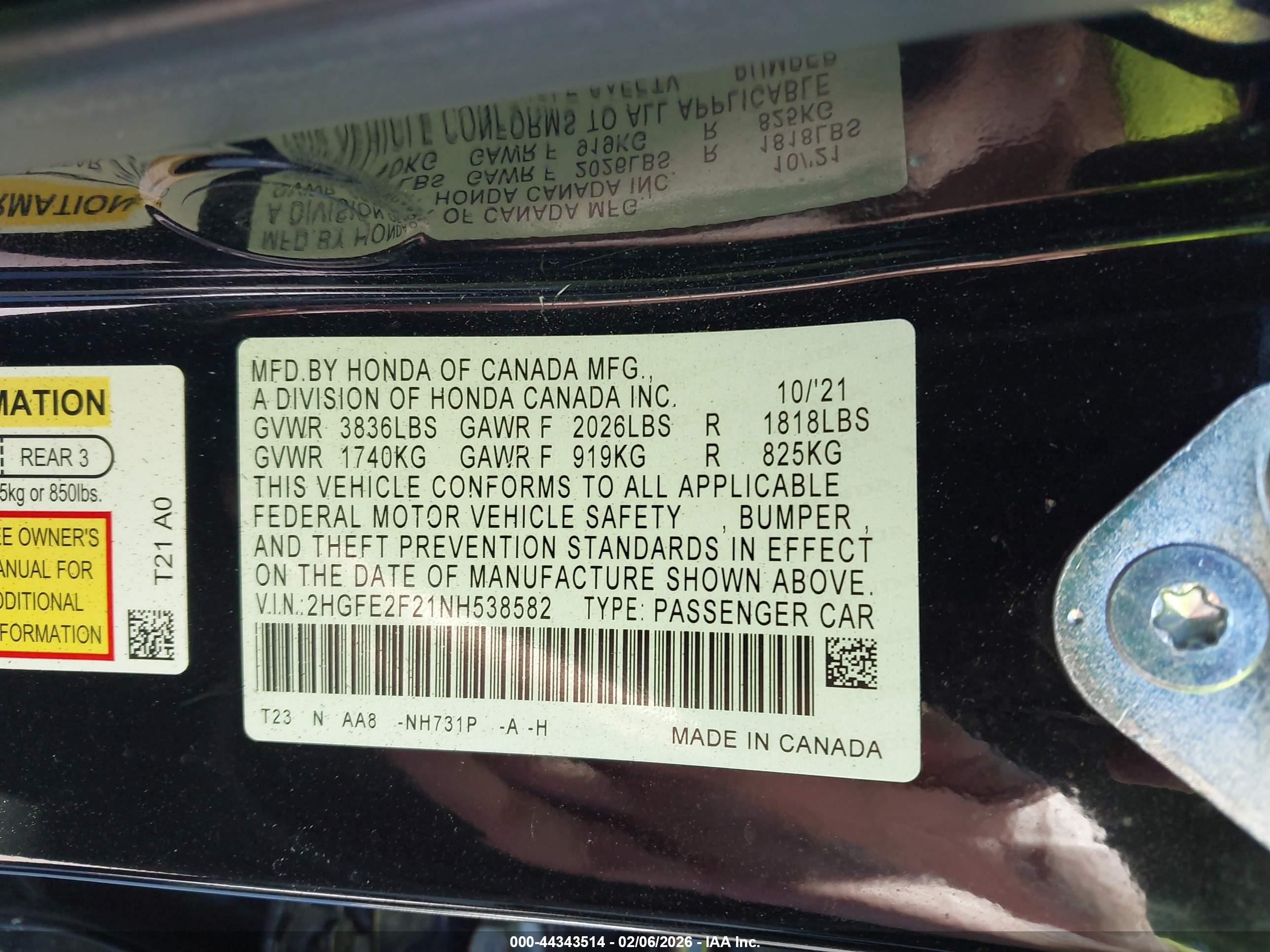 HONDA CIVIC image 9