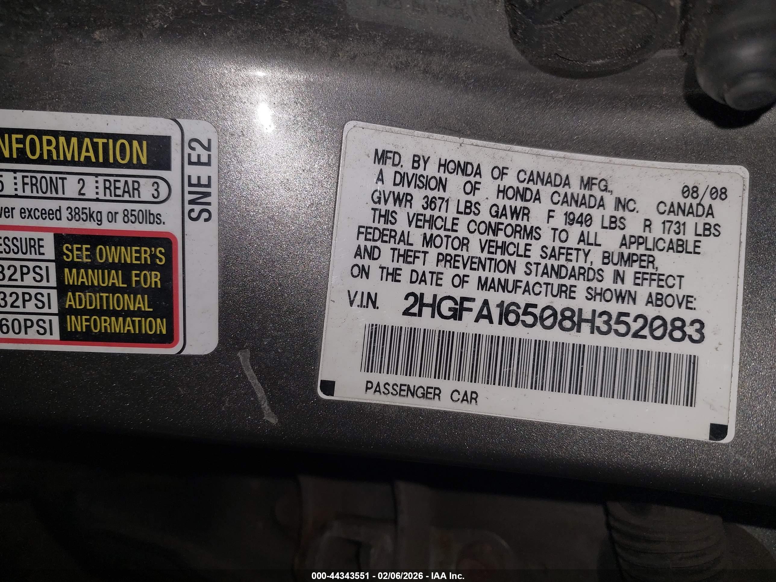 HONDA CIVIC image 9