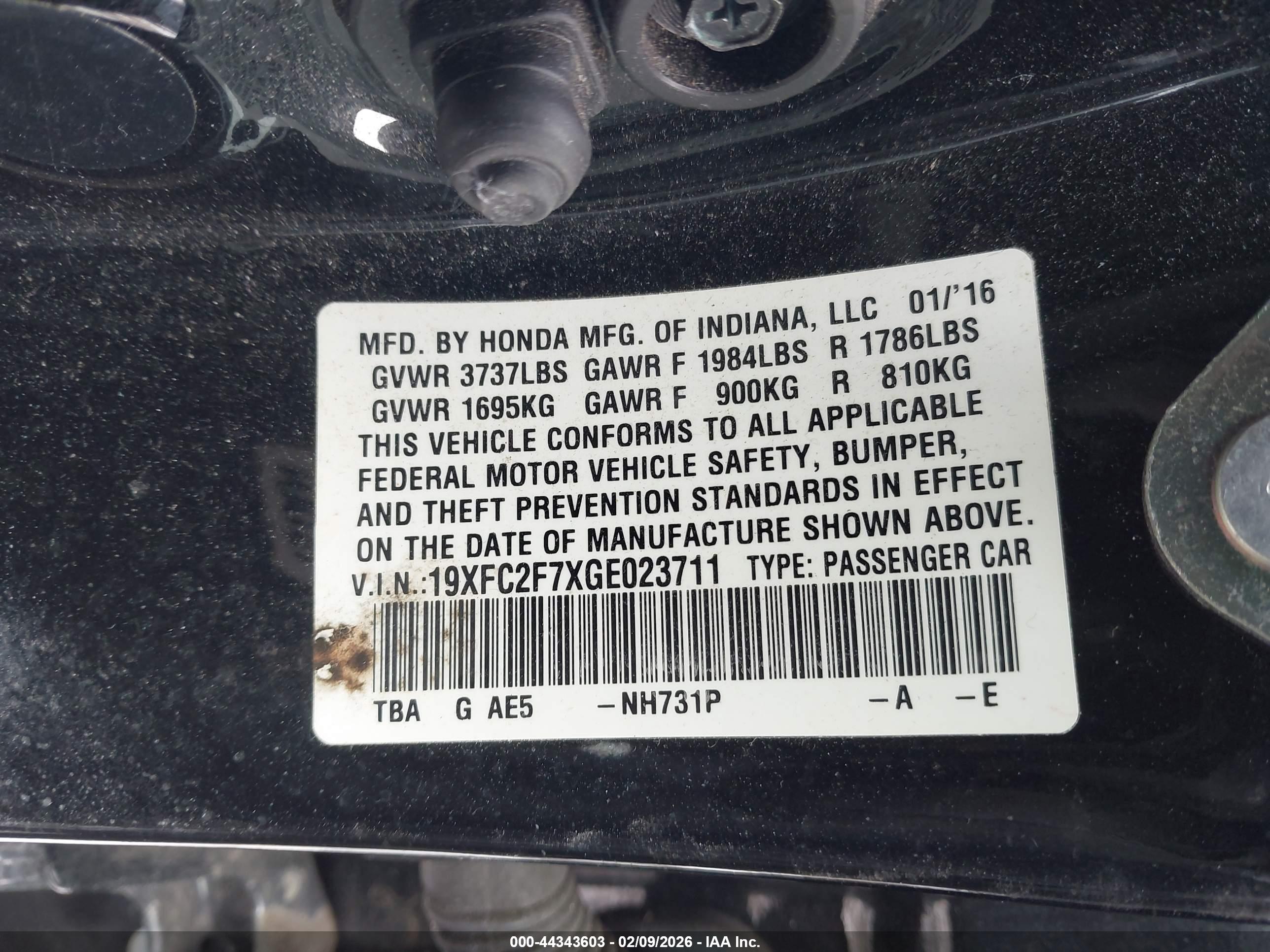HONDA CIVIC image 9